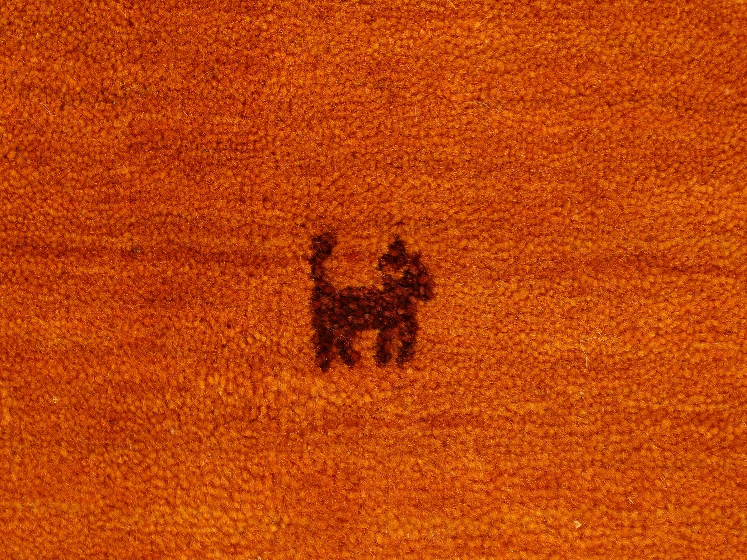 carpetfine Wollteppich »Gabbeh Uni, auch als Läufer und Rund erhältlich«, rechteckig, 15 mm Höhe, reine Wolle, handgewebt, Gabbeh Loom Tiermotiv, große Farbauswahl