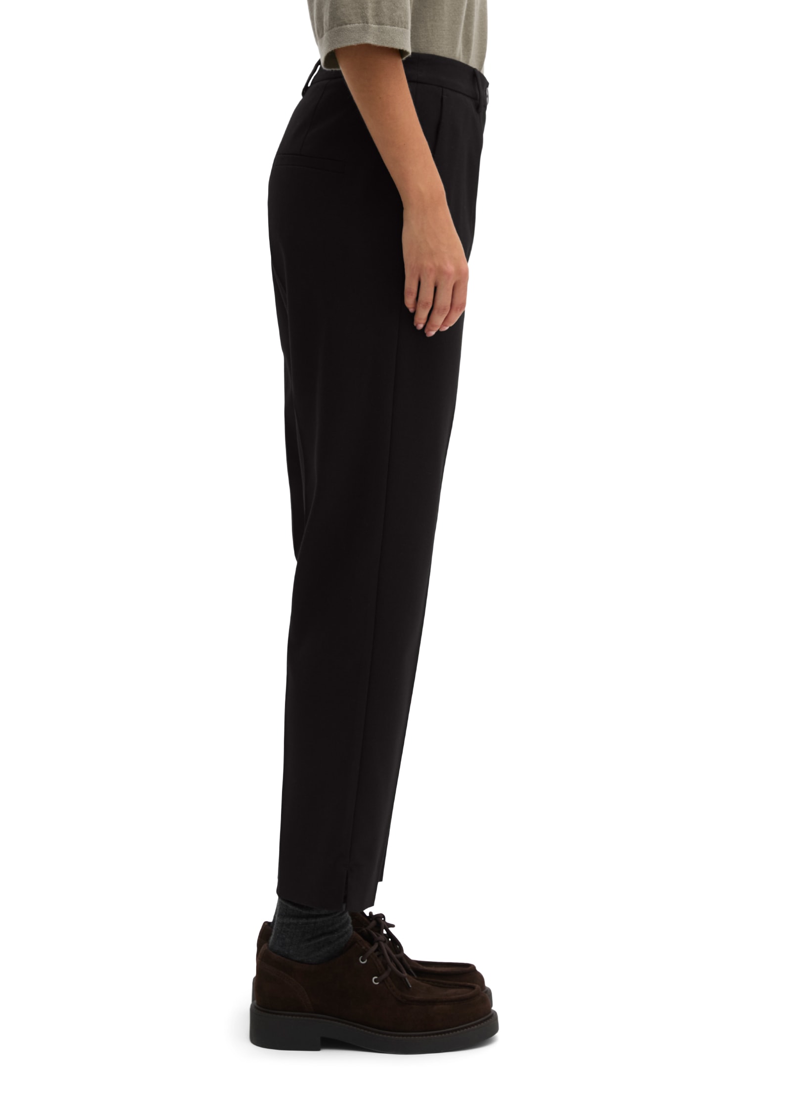 Marc O'Polo Stoffhose »MALIN SLIM«  mit geschlitztem Saum, Slim Fit