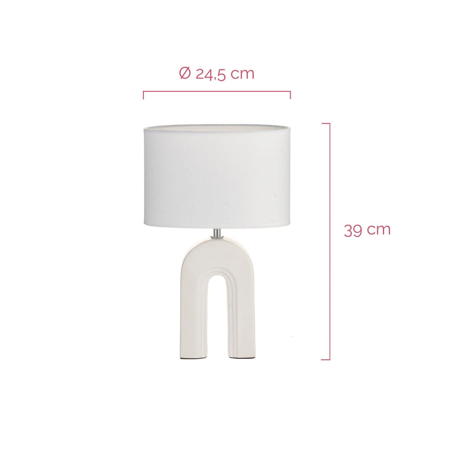 Pauleen Tischleuchte »Glow of Purity max20W Weiß/Beige 230V Stoff/Keramik«, 1 flammig, Leuchtmittel E14 | ohne Leuchtmittel, E14