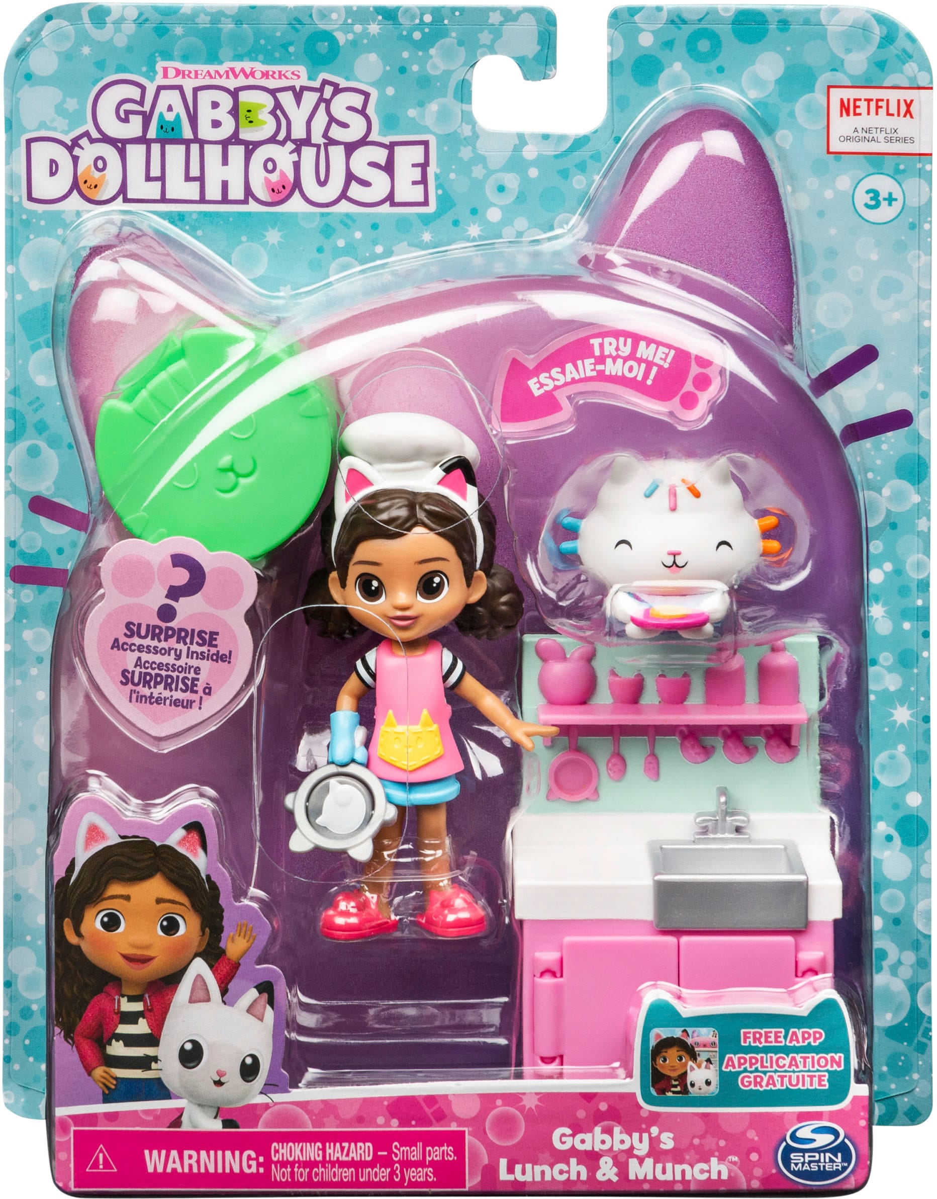 Spin Master Spielwelt »Gabby's Dollhouse - Cat-tivity Pack – Küchenset mit Cakey«, Cooking Gabby