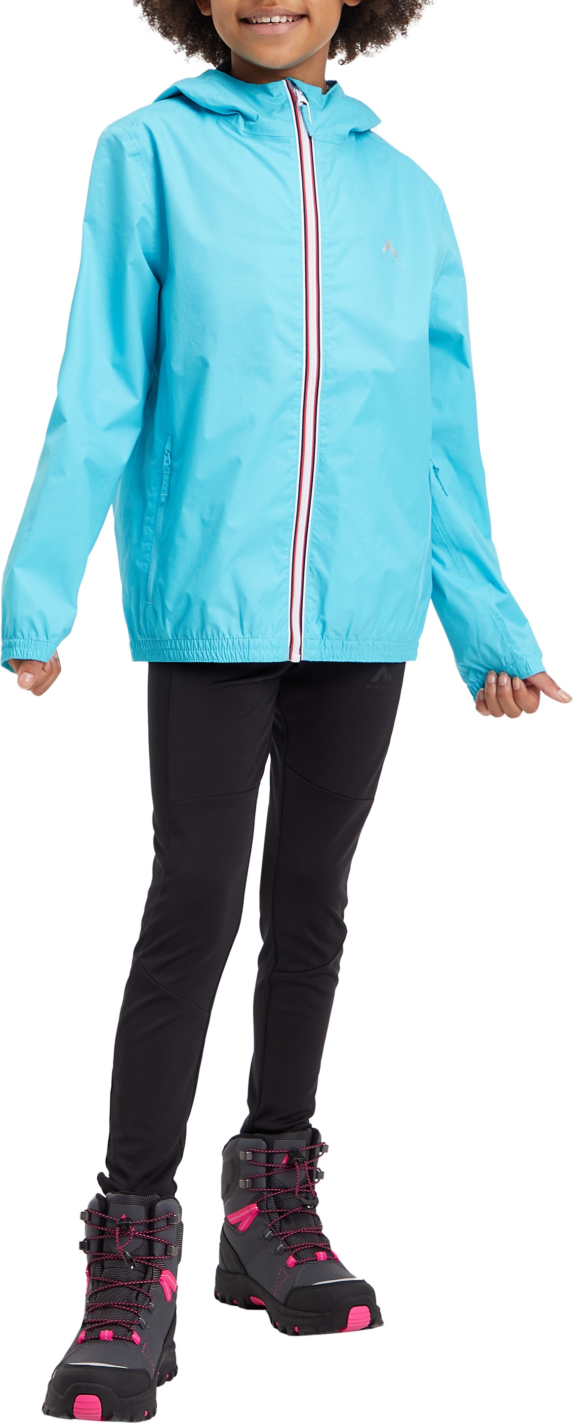 Mckinley Regenjacke »Regenjacke Kereol II jrs« 1 Stk. tlg. mit Kapuze in blau, Größe 164