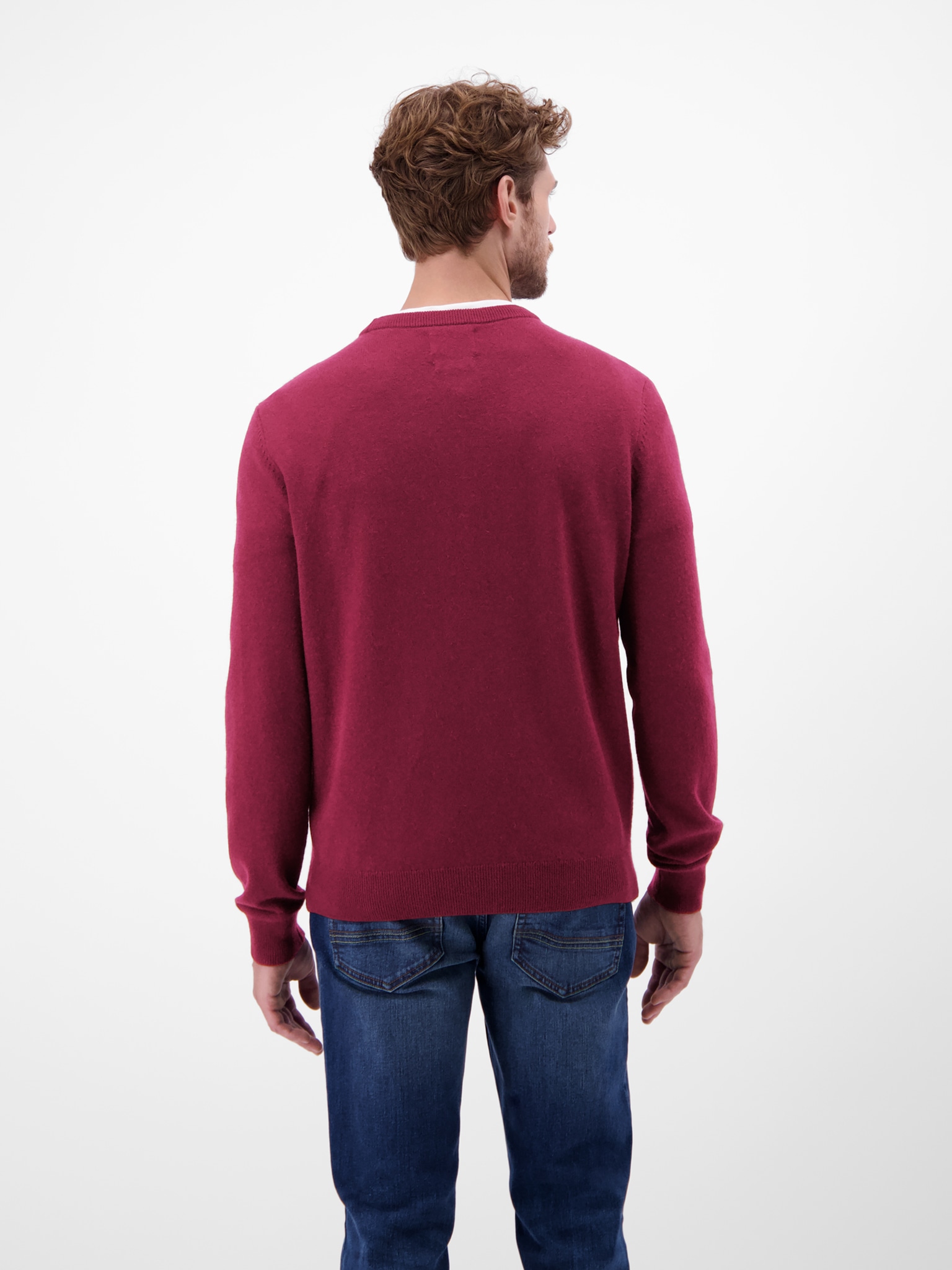 LERROS Strickpullover mit Logo Stickerei