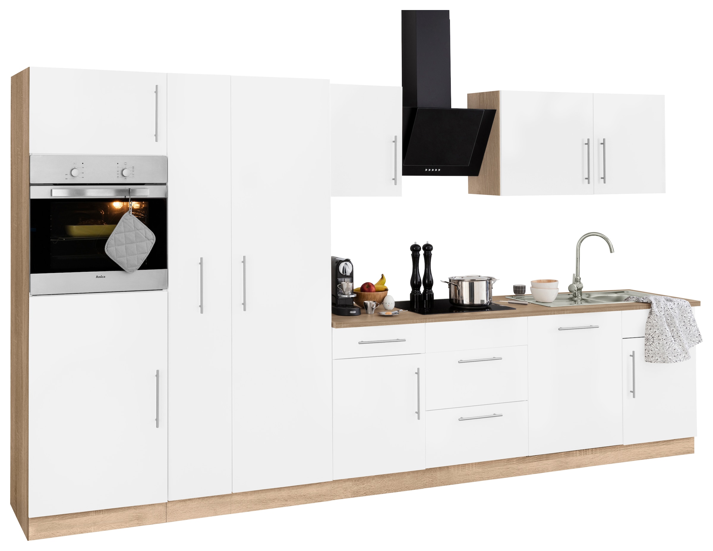 Küchen Breite online ohne »Cali«, wiho 360 Küchenzeile cm bestellen OTTO E-Geräte, bei