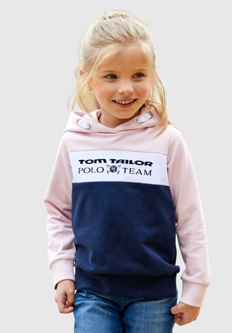 TOM TAILOR Polo Team Kapuzensweatshirt, mit farblichen Einsätzen kaufen
