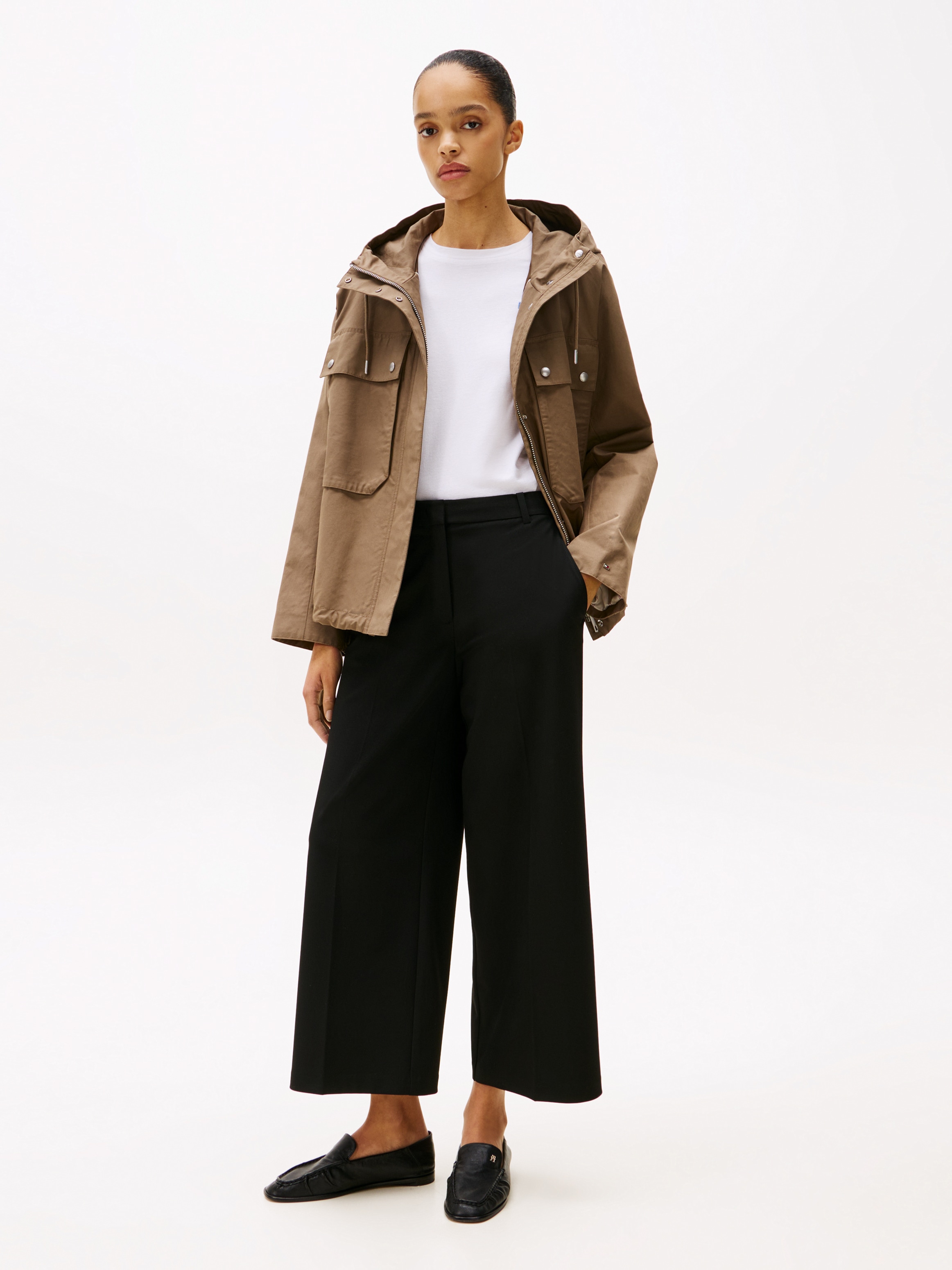 Tommy Hilfiger Webhose »Low Normal Waist Bi-Stretch«, Gürtelschlaufe, elastisch, pflegeleicht bügelfrei, Business casual