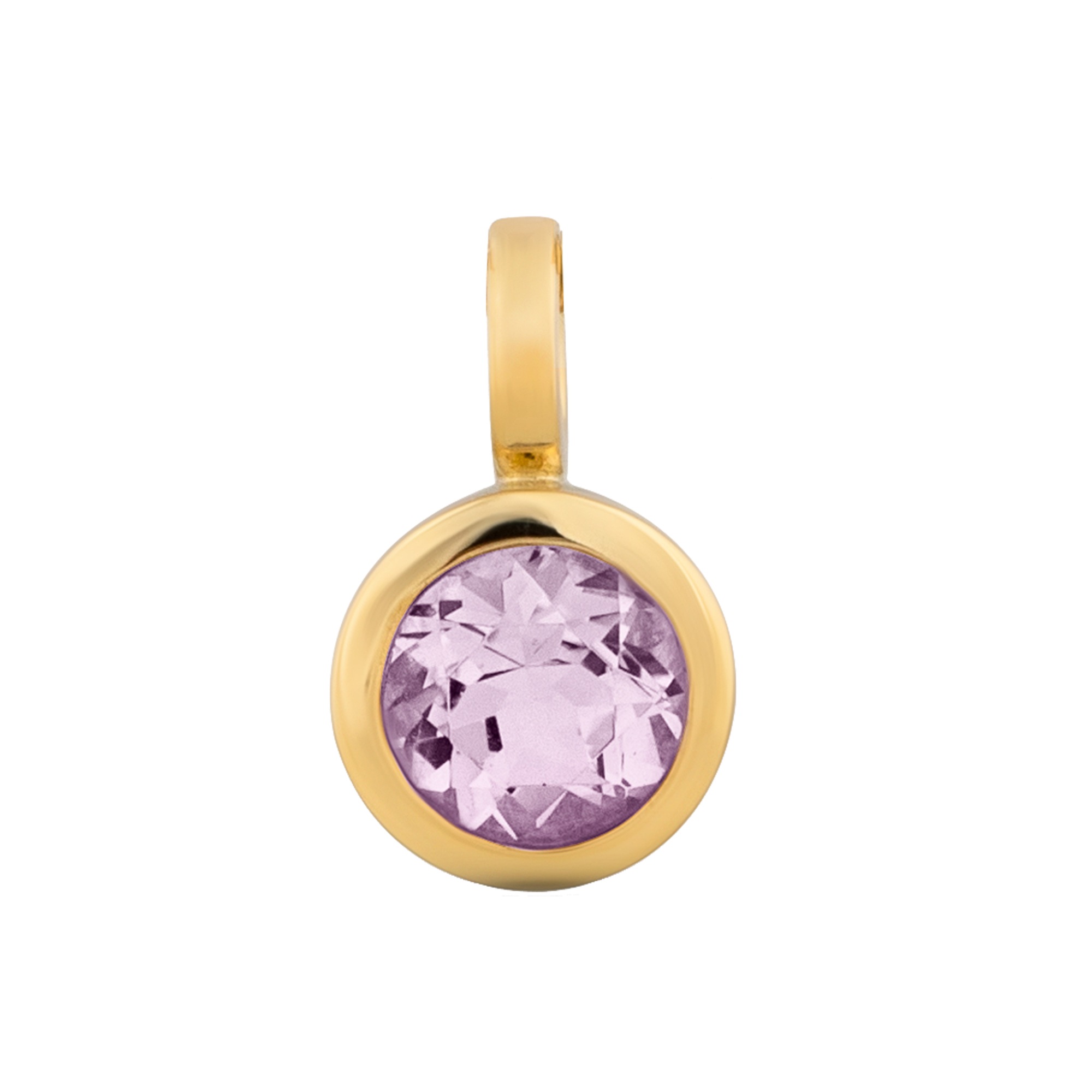 Orolino Kettenanhänger »585 Gold Amethyst 5mm«, Farbe des Steins: lila