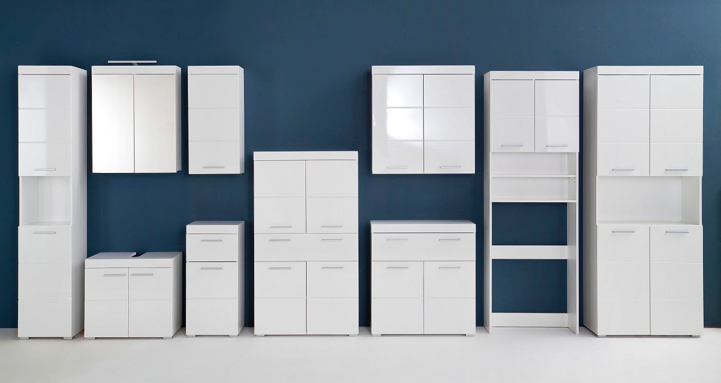 welltime Hängeschrank »Avena« Badschrank breit mit verstellbaren Böden - Maße (B/T/H) 73/23/77 cm