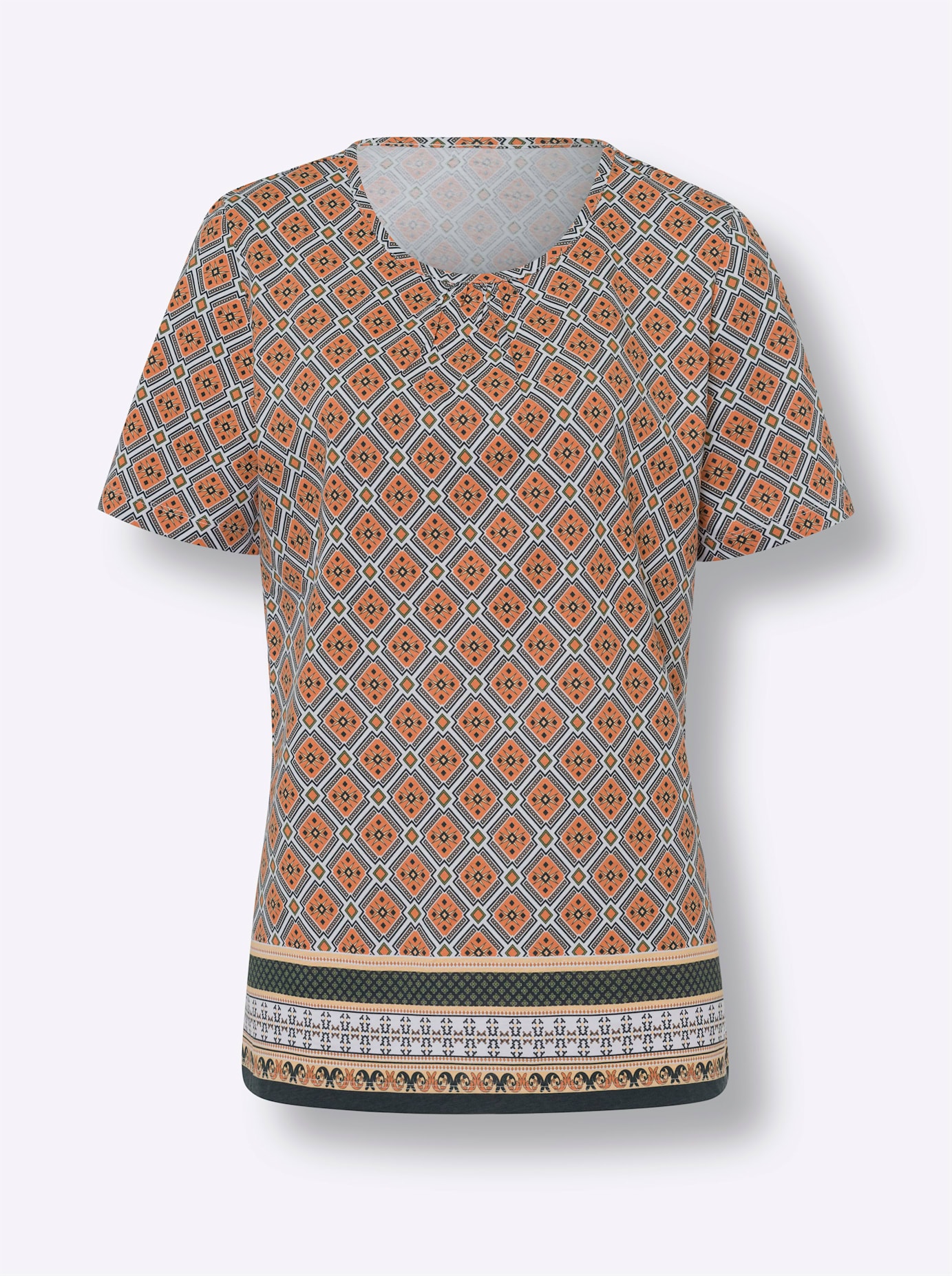 Classic Basics Kurzarmshirt »Rundhals-Shirt«, (1 tlg.)