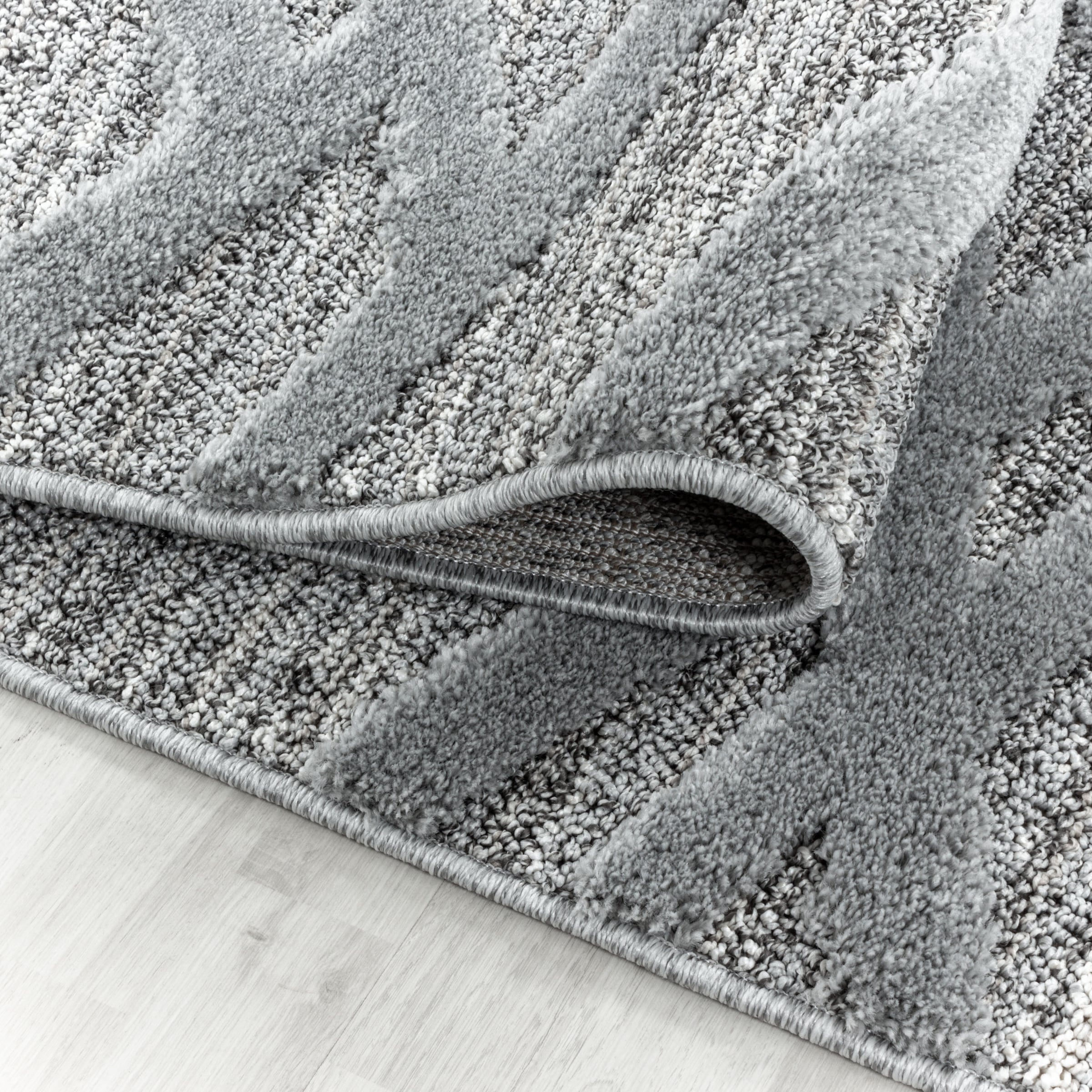 Ayyildiz Teppiche Teppich »PISA 4706«, rechteckig, 20 mm Höhe, Läufer, rund, Hoch Tief Struktur, Wohnzimmer,Schlafzimmer