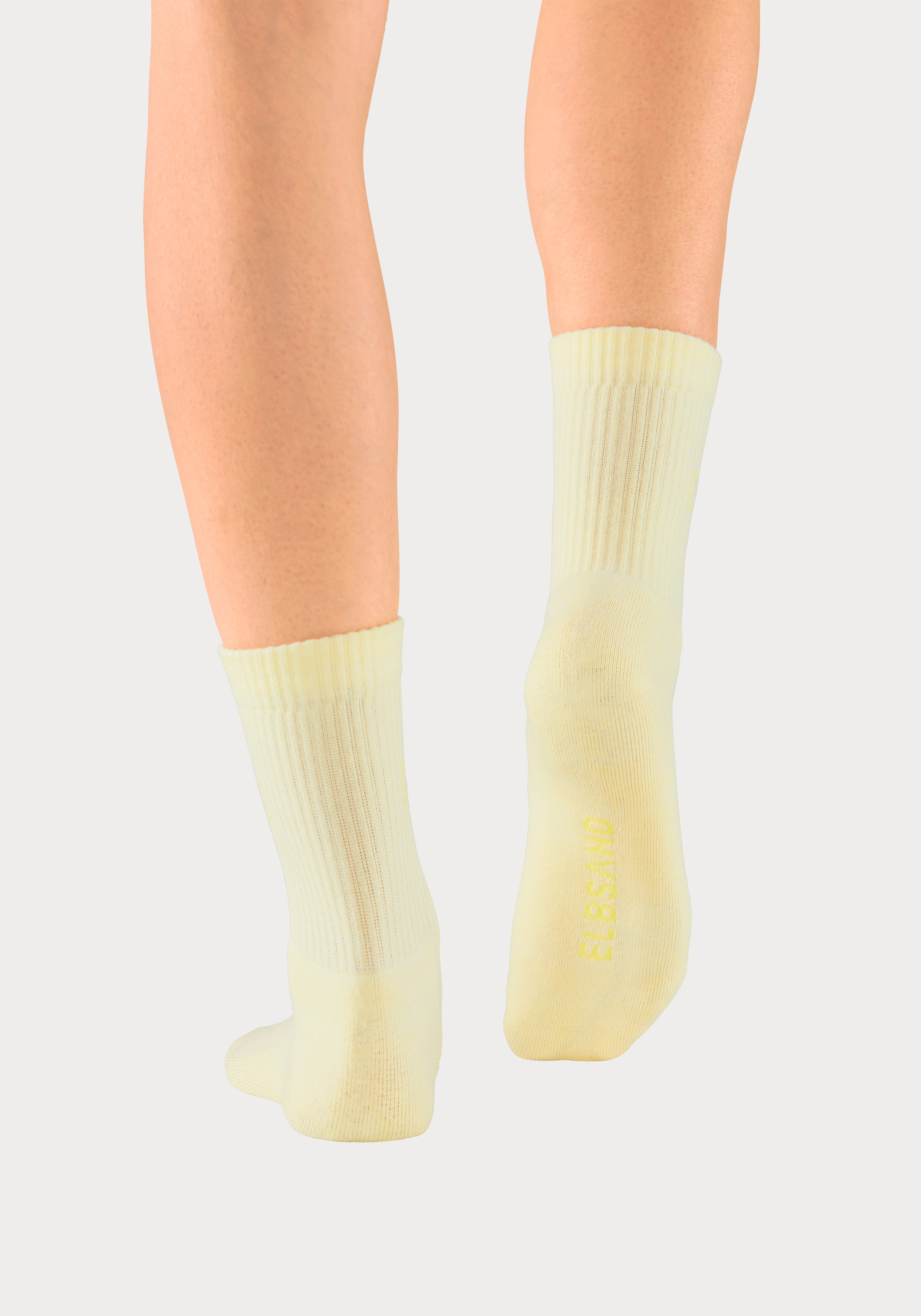 Elbsand Socken, (Packung, 3 Paar), mit Frottee und eingestricktem Markenlogo