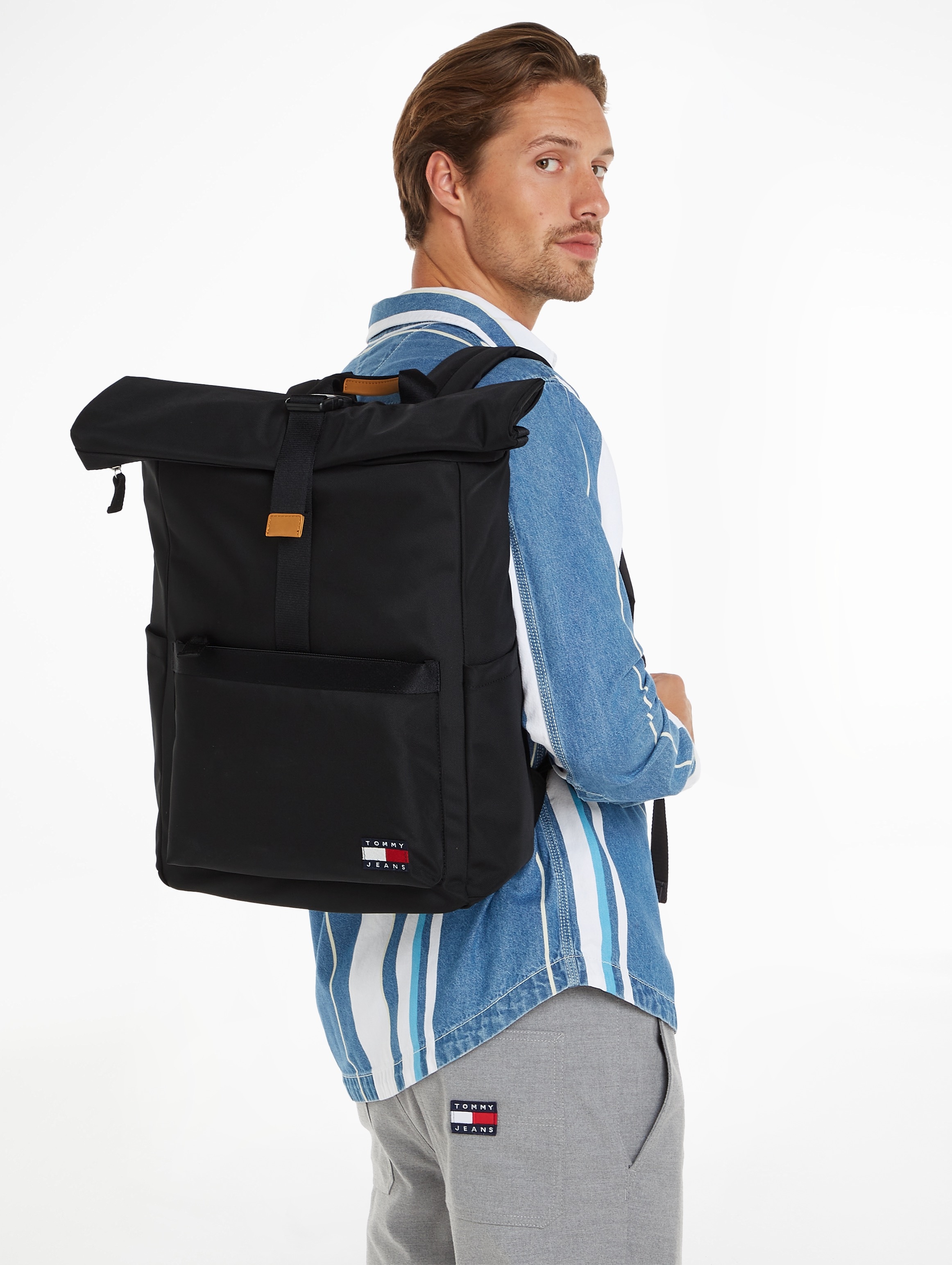 Tommy Jeans Rucksack »Men TJM ESSENTIAL ROLLTOP BACKPACK Backpacks«