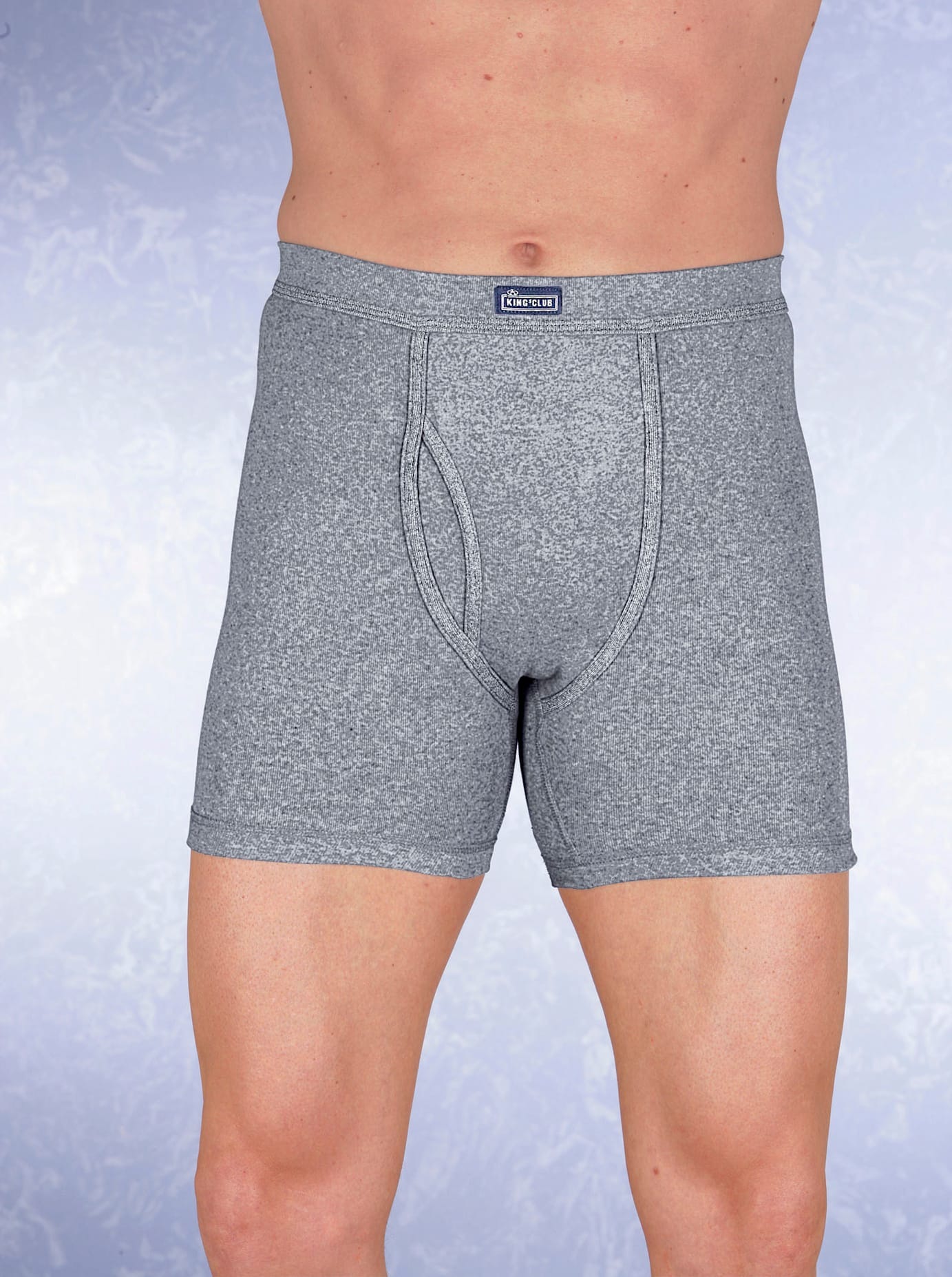 Kings Club Herren Slip 2 Stk. tlg. in grau, Größe 5