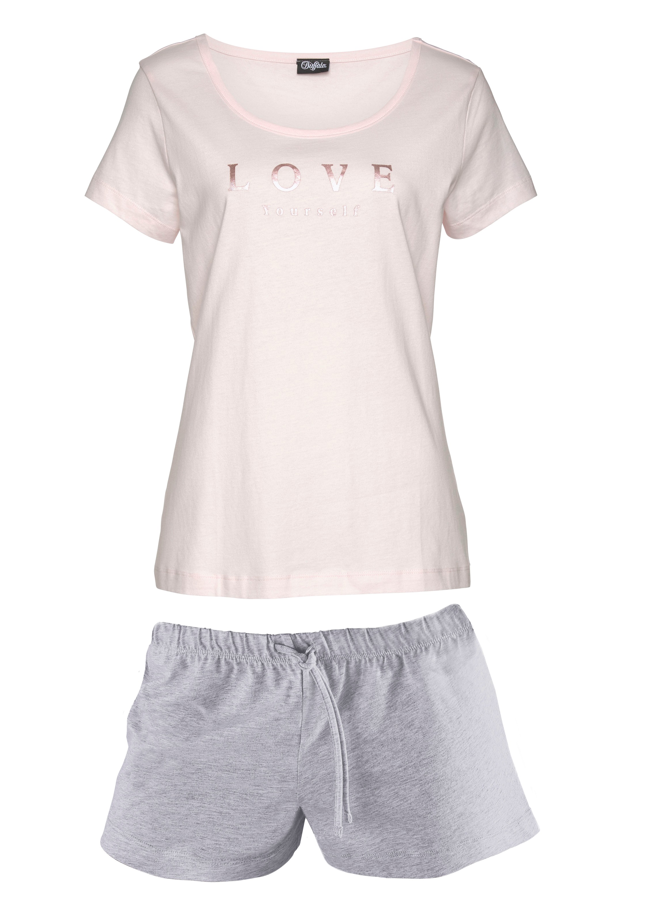 Buffalo Shorty, (2 tlg.), mit Statement Print