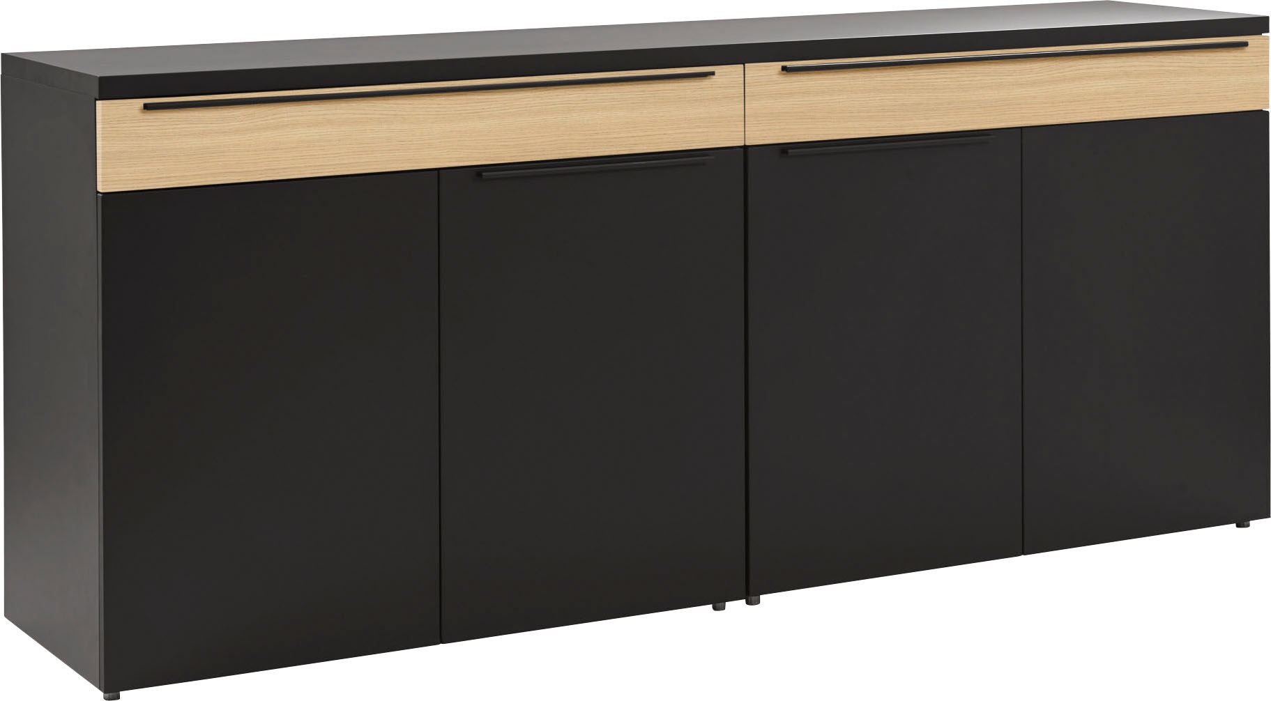 now! by hülsta Wohnwand »touch«, (Set, 5 St.), mit einem Sideboard und zwei Hängeschränken