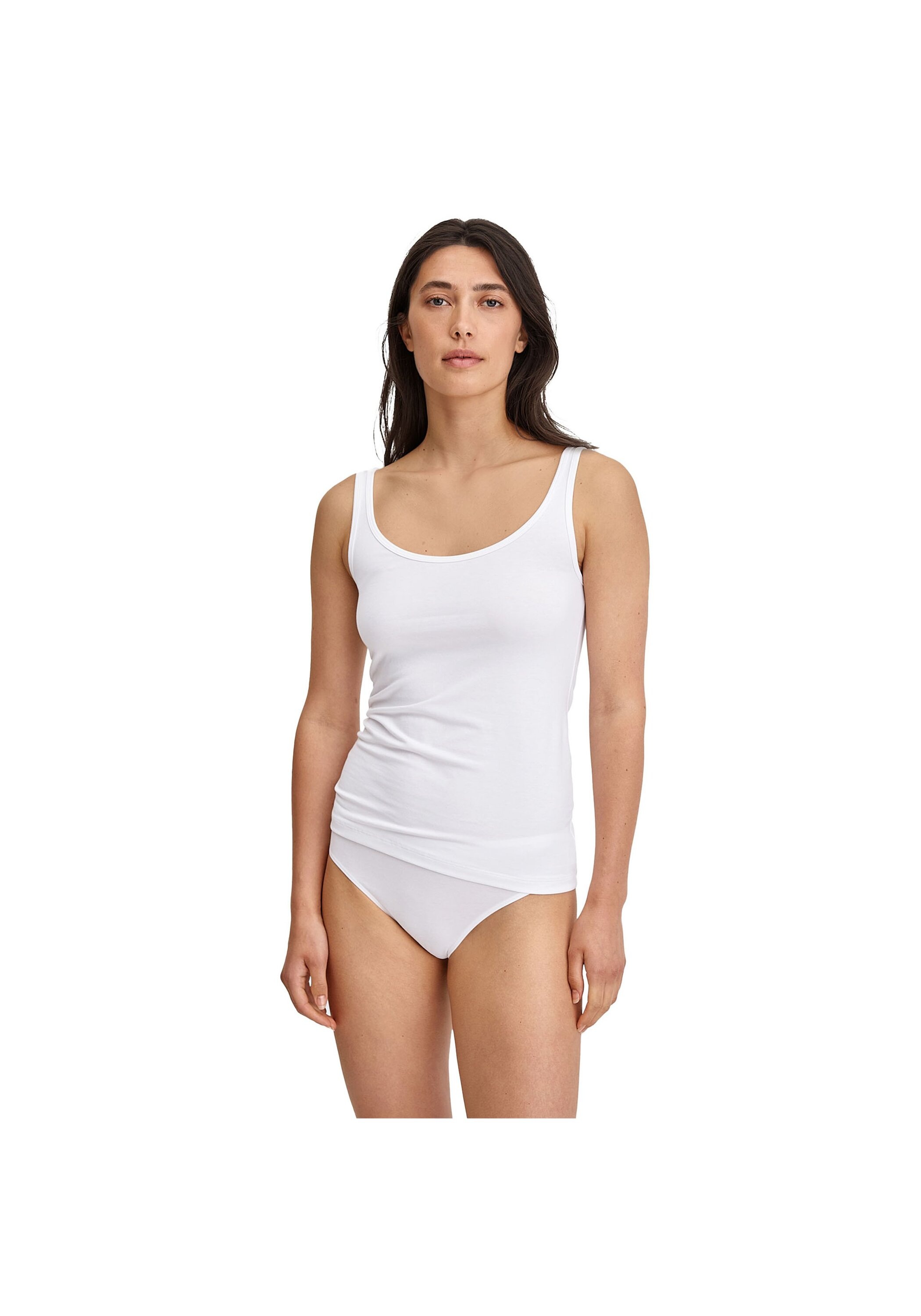 CALIDA Unterhemd »Unterhemd Top ohne Arm Essential Cotton 2er Pack«