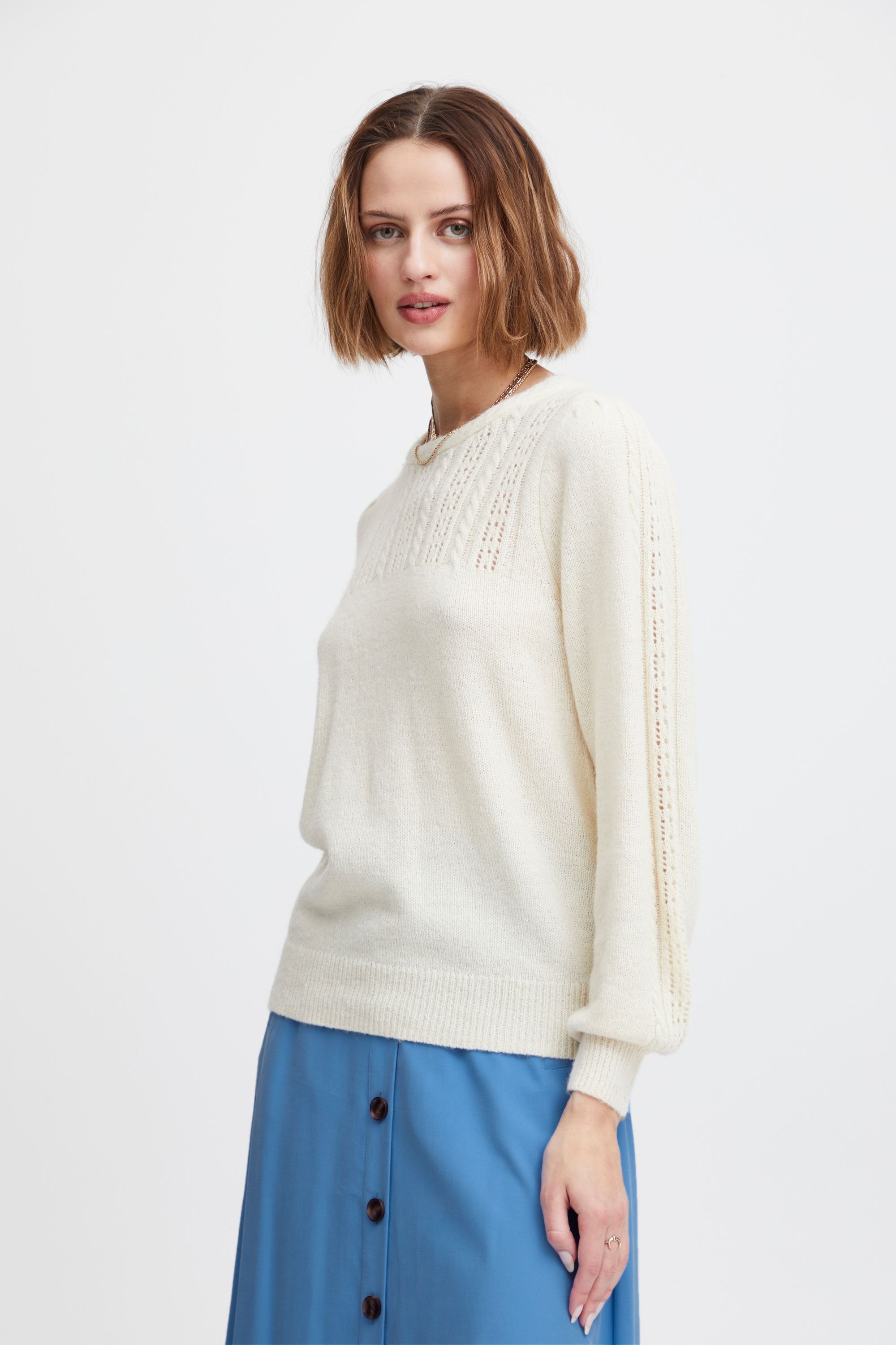 ATELIER RÊVE Strickfleece-Pullover »Strickpullover IRChiba«