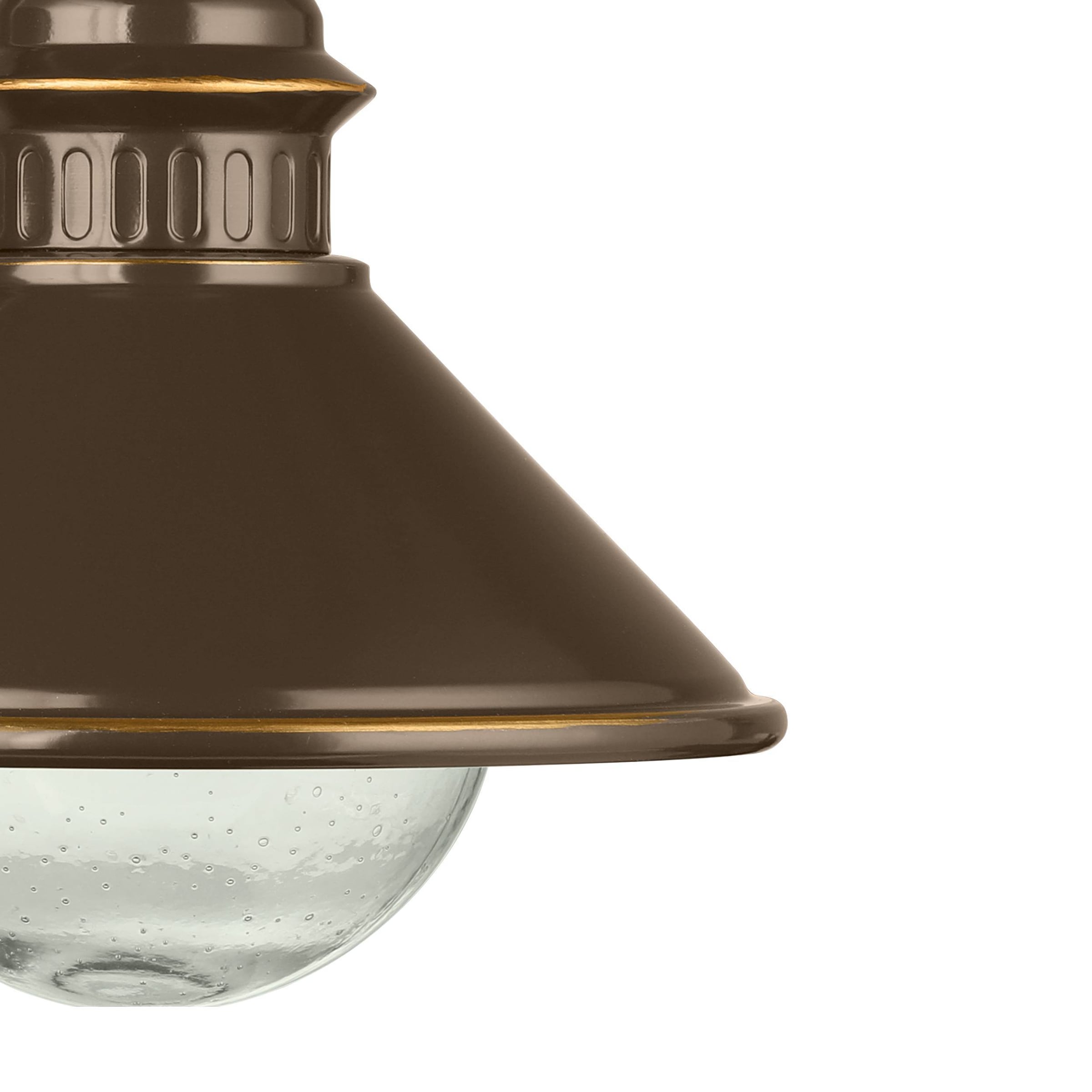 EGLO Wandleuchte »Albacete Außenlampe IP44 spritzwassergeschützt, E27, Wandlampe, Lampe« E27 1 Stk. Wand-/Deckenleuchte - L26,5 x H25,5 x AL28 cm - braun, kupfer