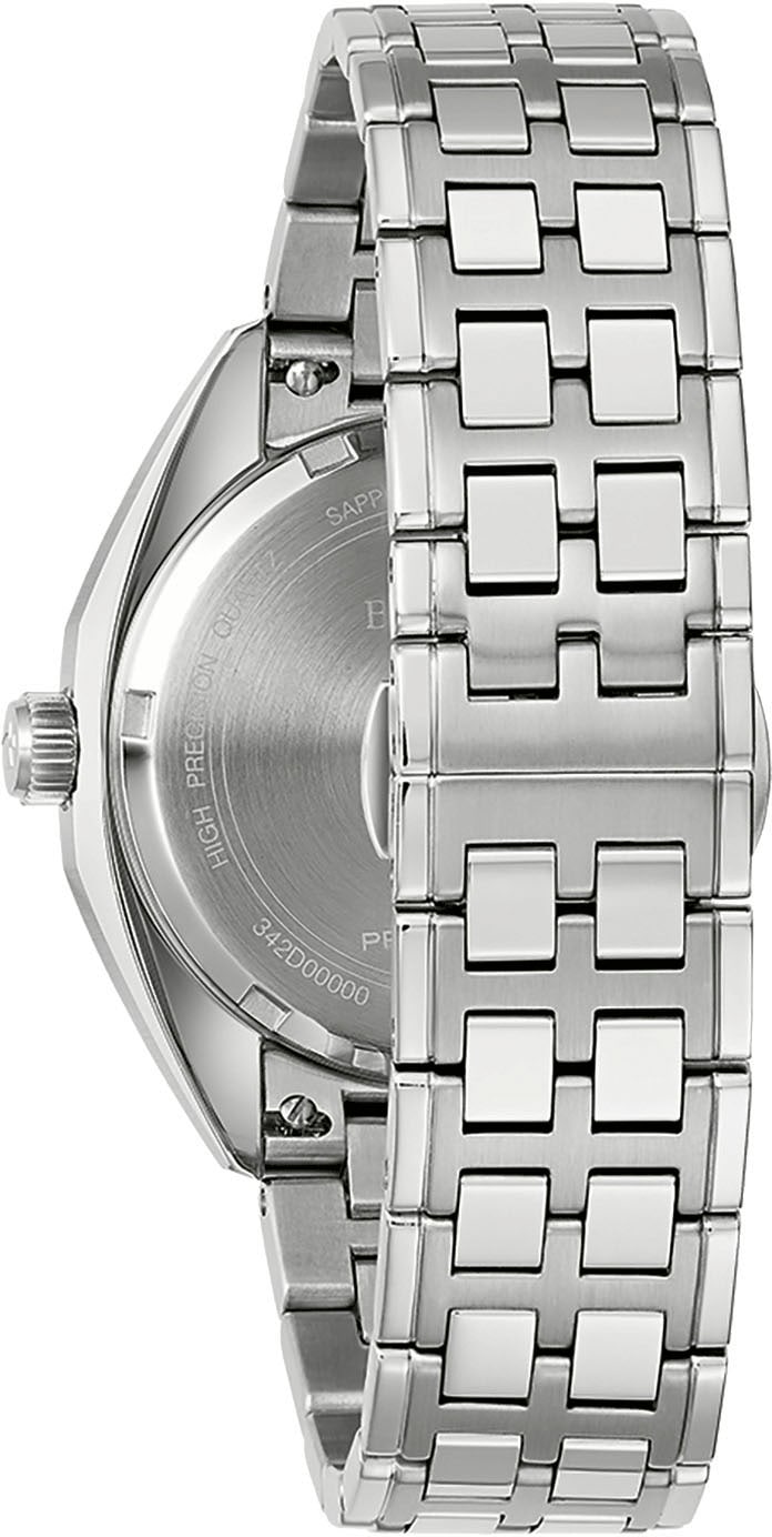 Bulova Quarzuhr »Jet Star«, Armbanduhr, Herrenuhr, Damenuhr, Edelstahlarmband, Saphirglas
