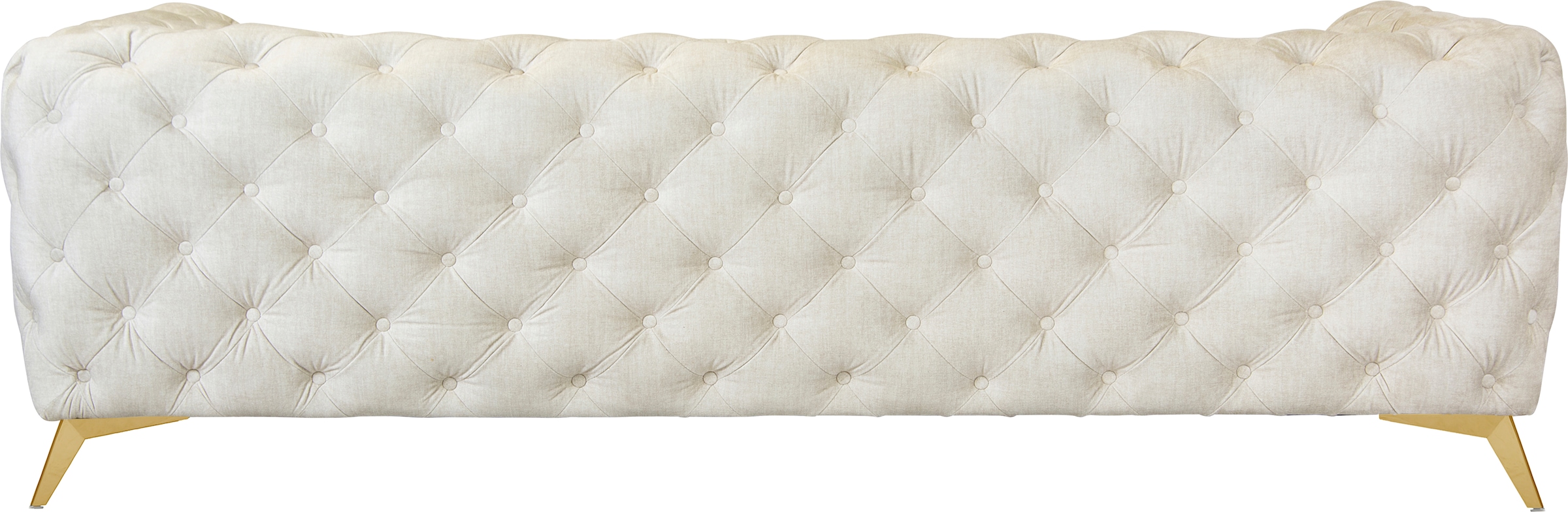 Leonique Chesterfield-Sofa »Glynis«, aufwändige Knopfheftung, moderne Chesterfield Optik, Fußfarbe wählbar