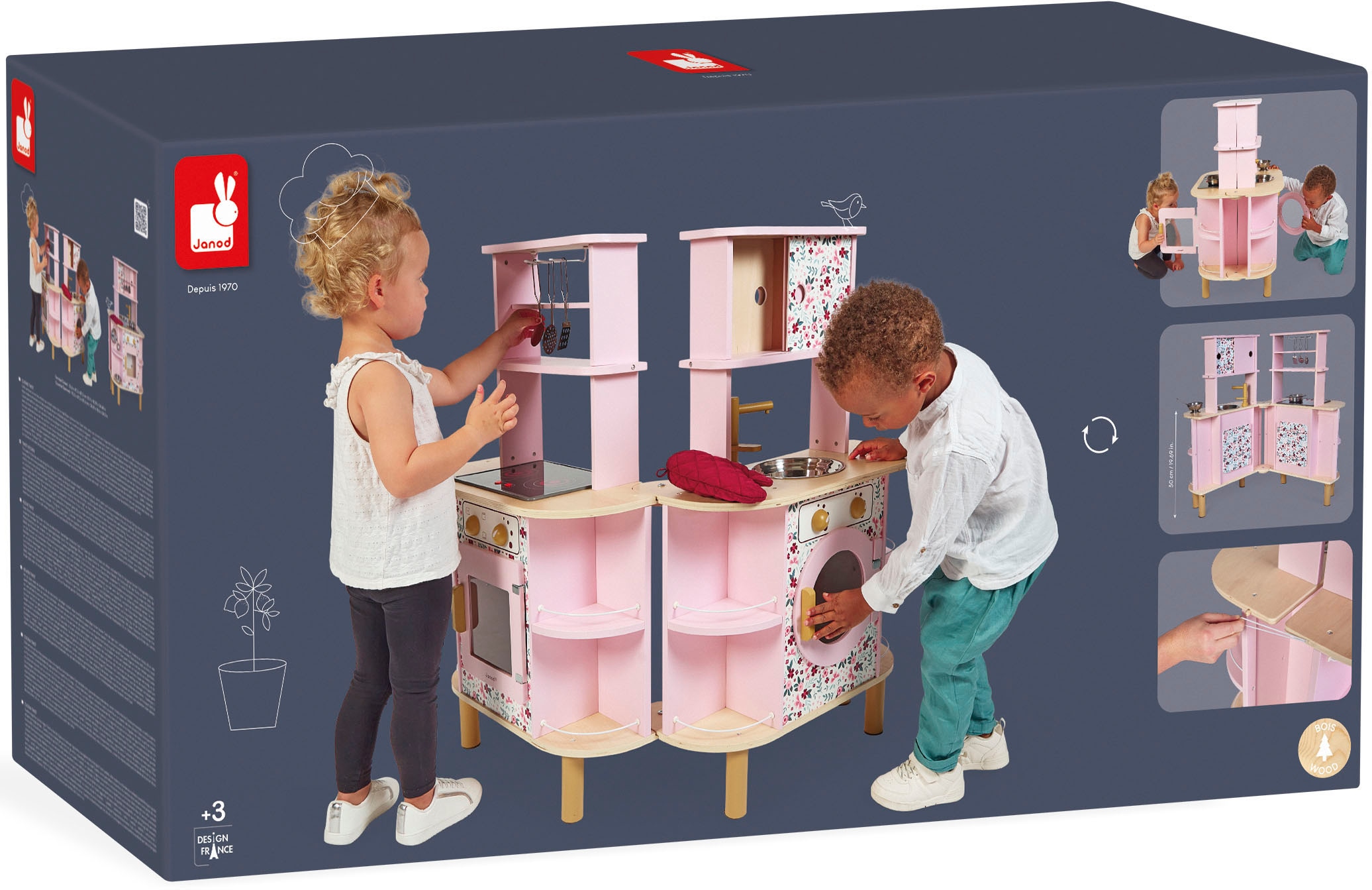 Janod Spielküche »Twist«, beiseitig bespielbar; mit Licht und Sound