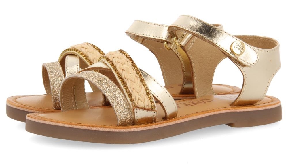 Sandalette »SILETZ«, Sommerschuh, Glitzersandale, Sandalette, mit Blockabsatz