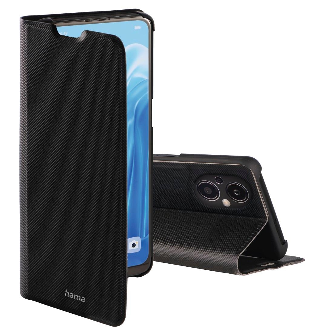 Hama Smartphone-Hülle »Booklet für Oppo Reno8 Lite 5G, aufstellbar, klappbar, schwarz«