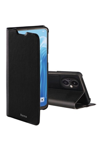 Smartphone-Hülle »Booklet für Oppo Reno8 Lite 5G, aufstellbar, klappbar, schwarz«