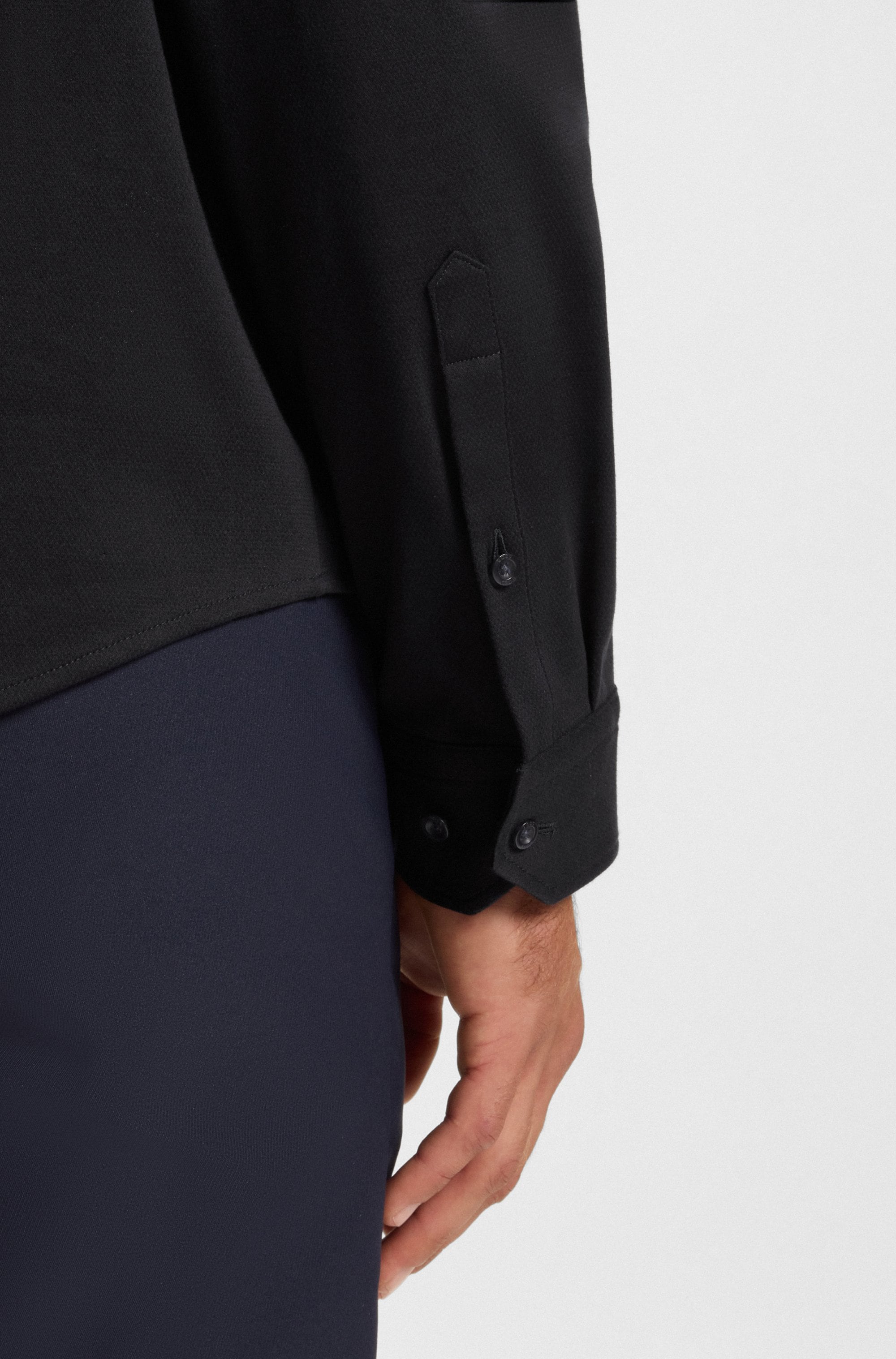 BOSS GREEN Langarmhemd »B Motion L«, softe Baumwolle, Vier-Wege-Stretch, knitterfrei