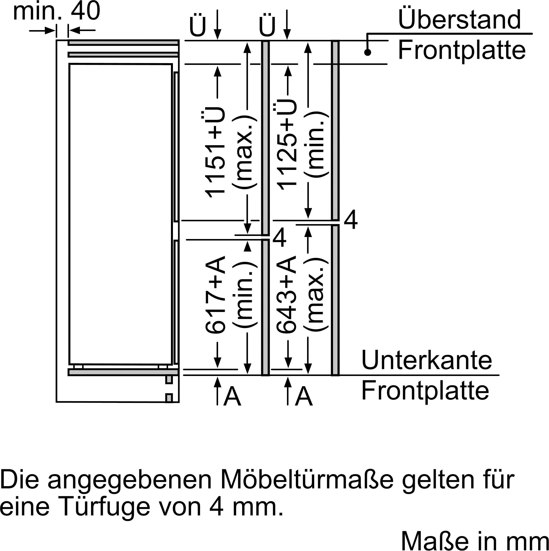 NEFF Einbaukühlgefrierkombination »KI6873FE0«, KI6873FE0, 177,2 cm hoch, 55,8 cm breit, Low Frost: geringere Eisbildung & schnelleres Abtauen