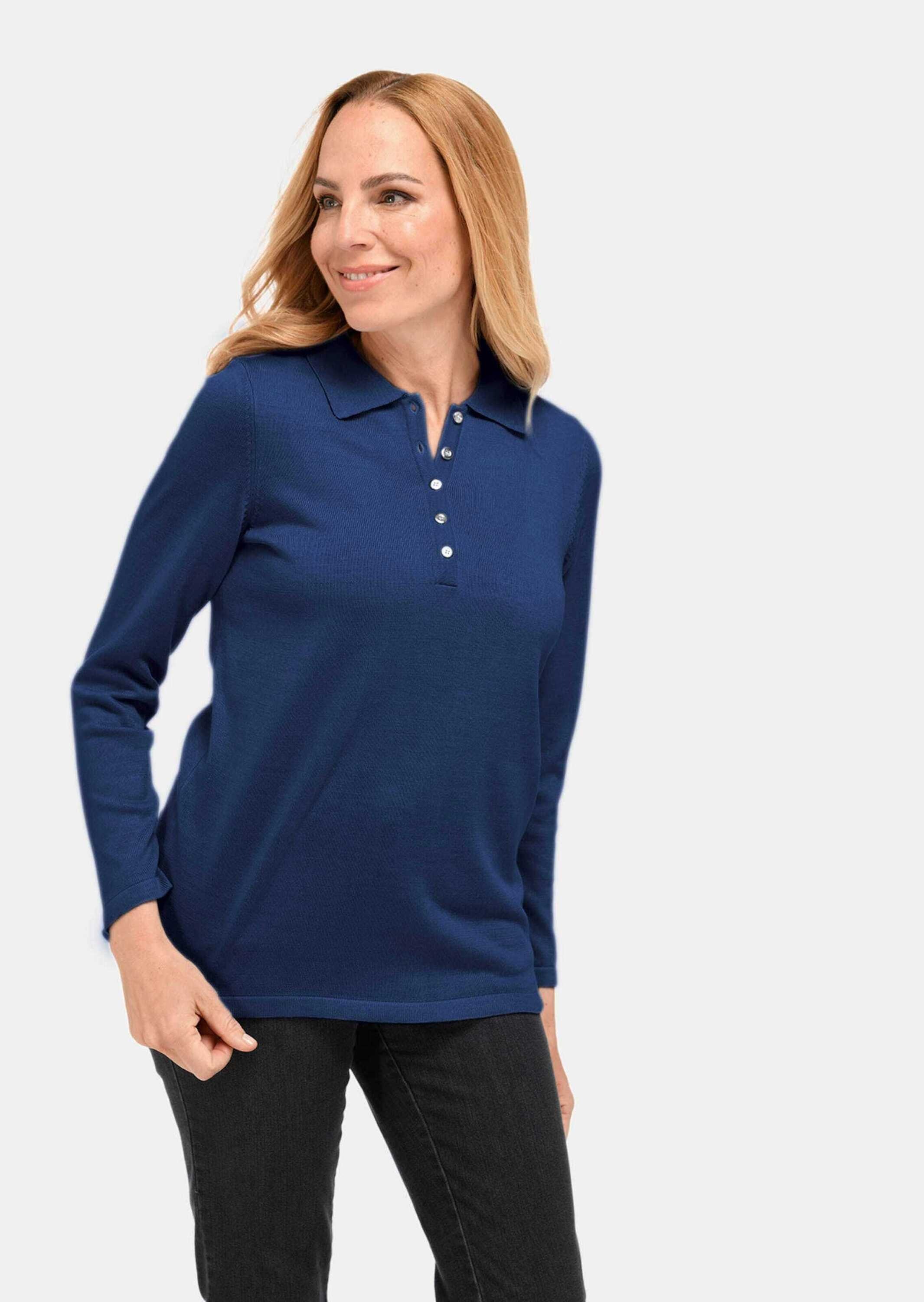 GOLDNER Strickpullover »Unkomplizierter Pullover mit Polokragen«