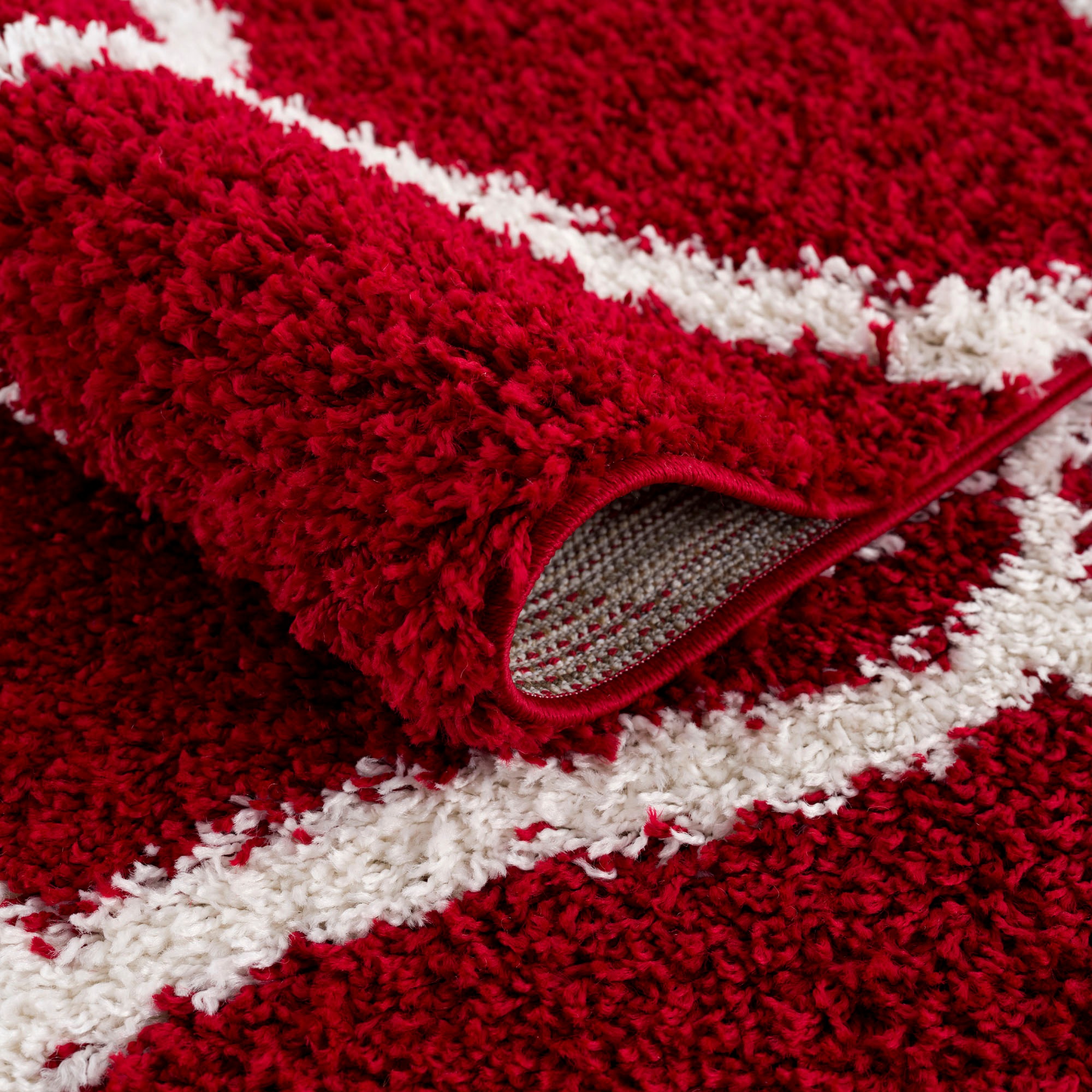 Sanat Hochflor-Teppich »Madrid«, rund, 30 mm Höhe, Wohnzimmer, Langflor, Shaggy Teppich