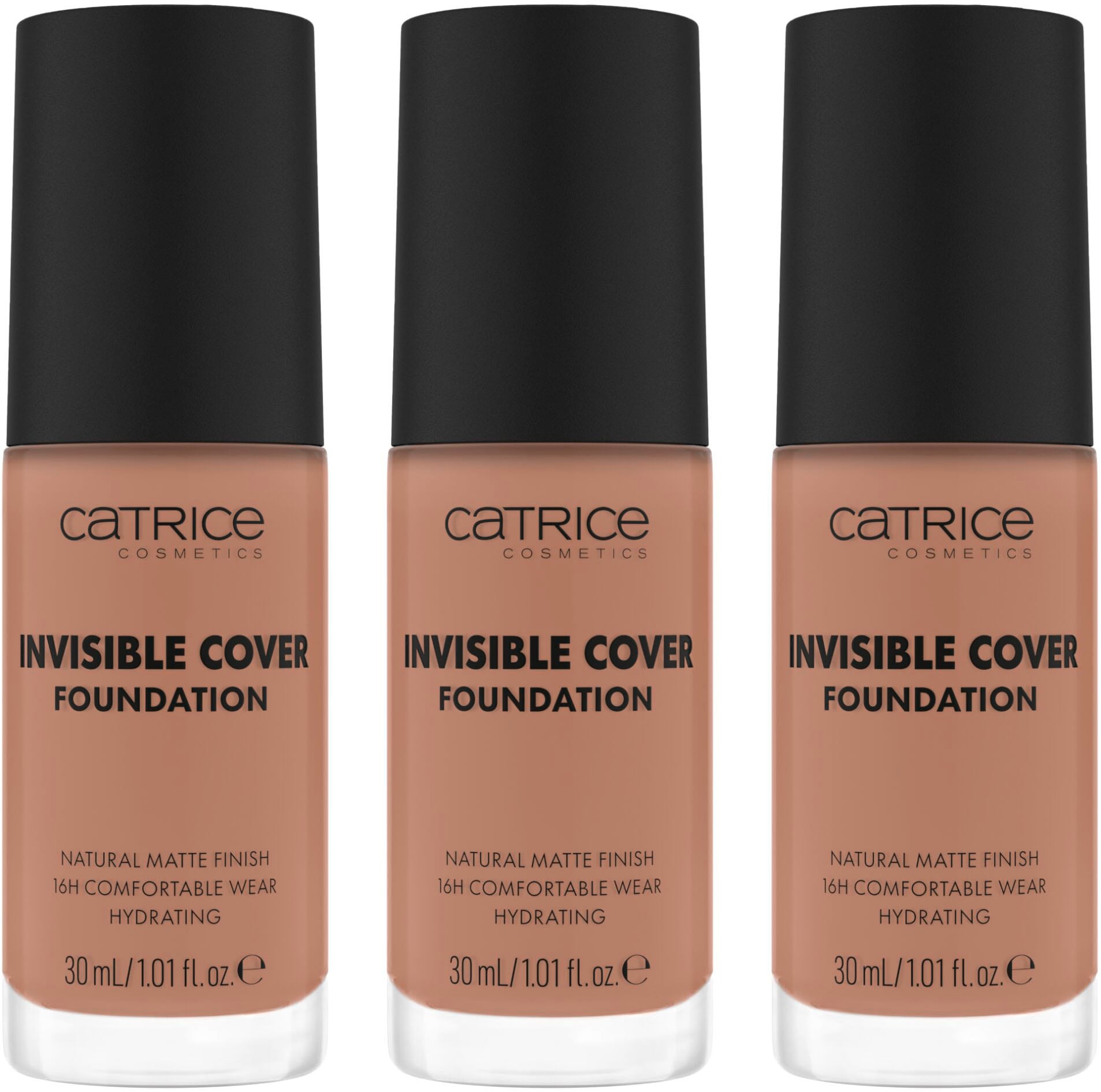 Catrice Foundation »Invisible Cover Foundation«, (Set, 3 tlg.)