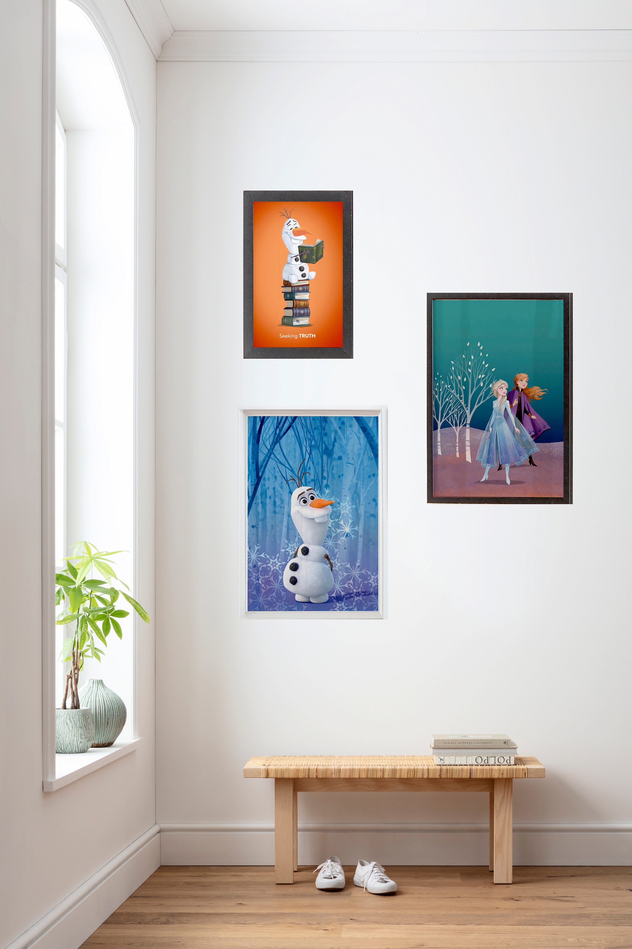 Komar Bild »Frozen Olaf Reading« Disney 1 Stk. tlg. Wandbild zur Dekoration im Kinderzimmer - ohne Rahmen