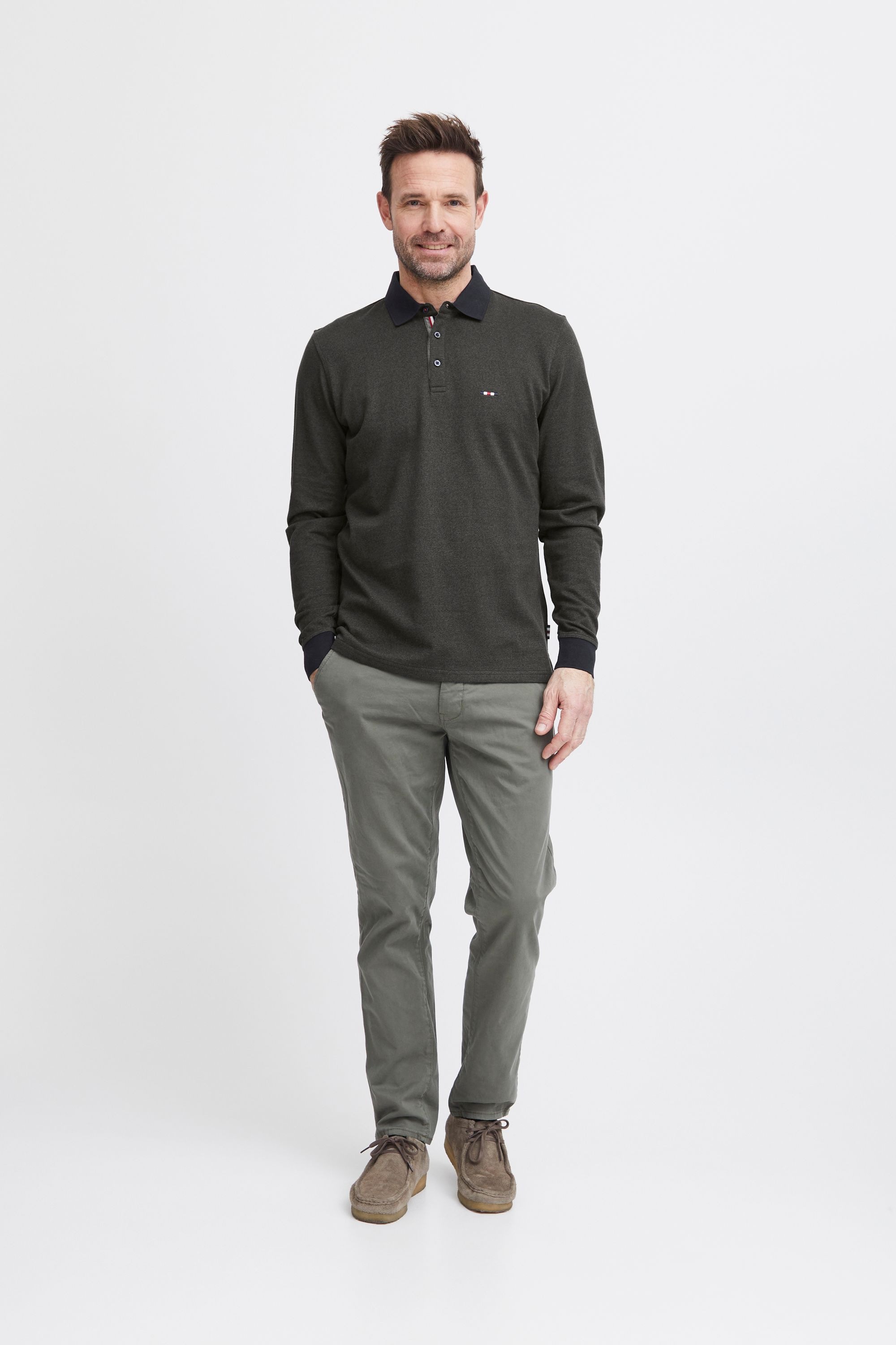 FQ1924 Longsleeve »Longsleeve FQPETER two tone polo pique LS«