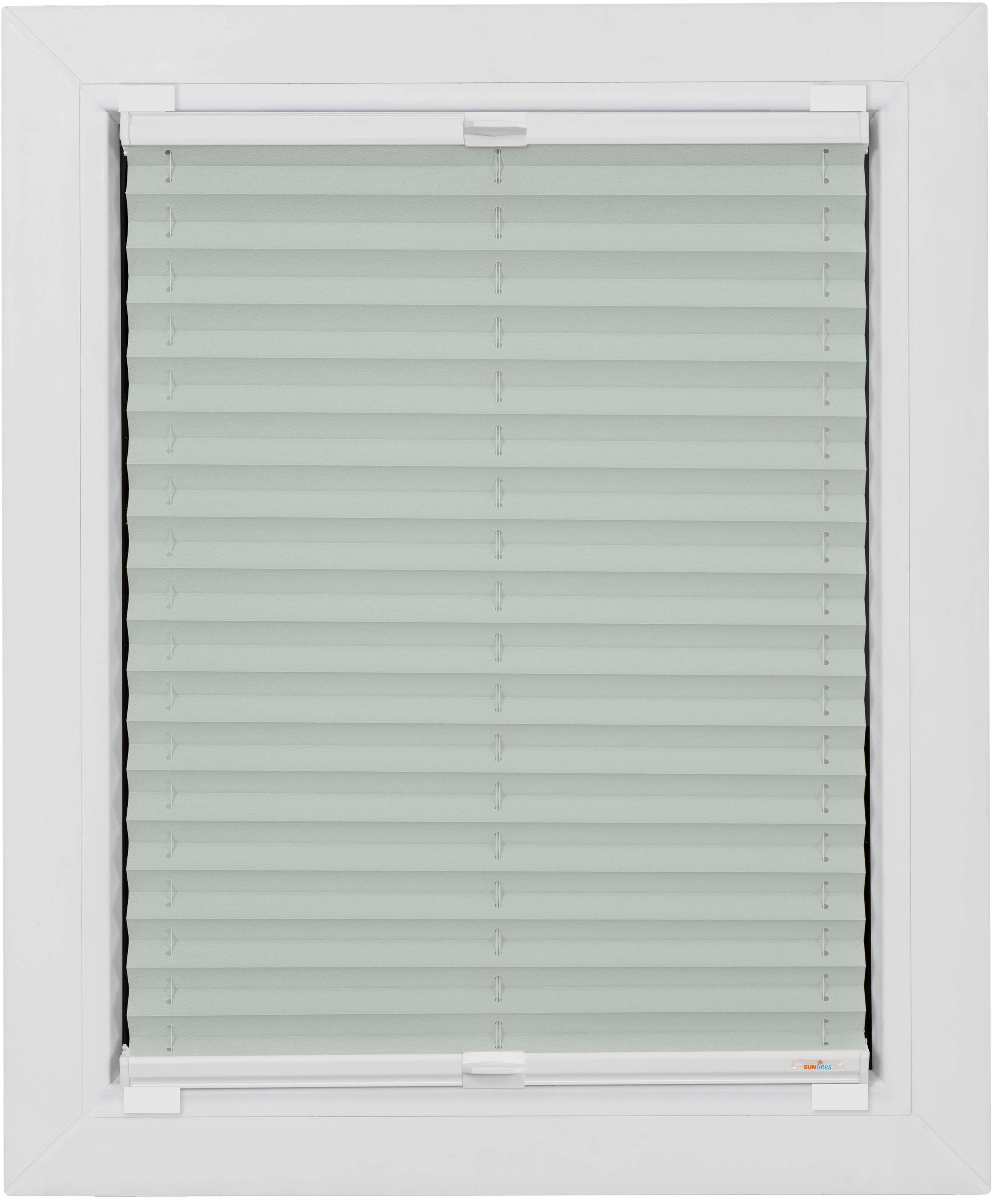 sunlines Klebe-Plissee »One Size Style Plain«, blickdicht, ohne Bohren, verspannt, Höhe 130cm
