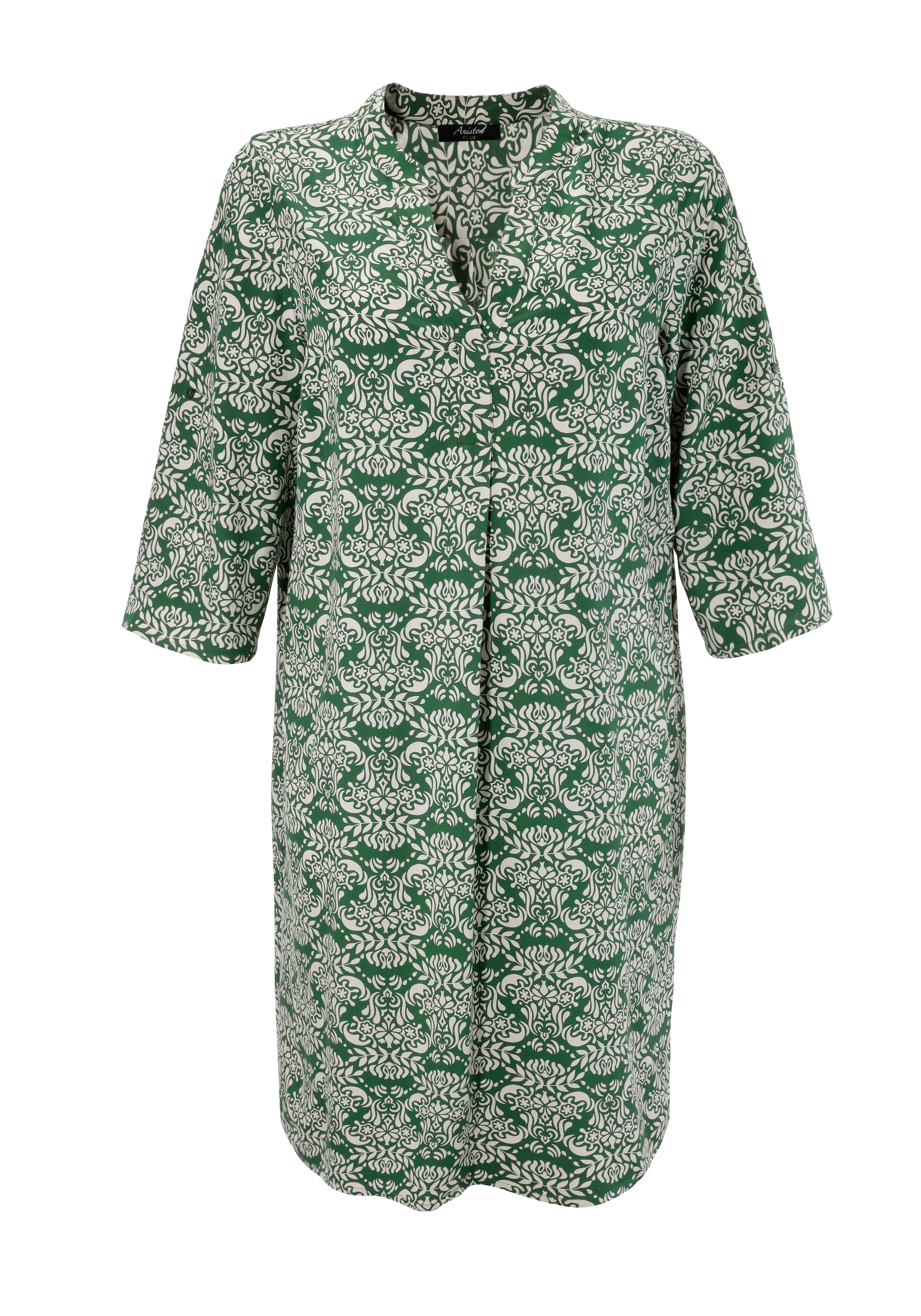 Aniston PLUS Sommerkleid, mit farbharmonischem, graphischem Druck