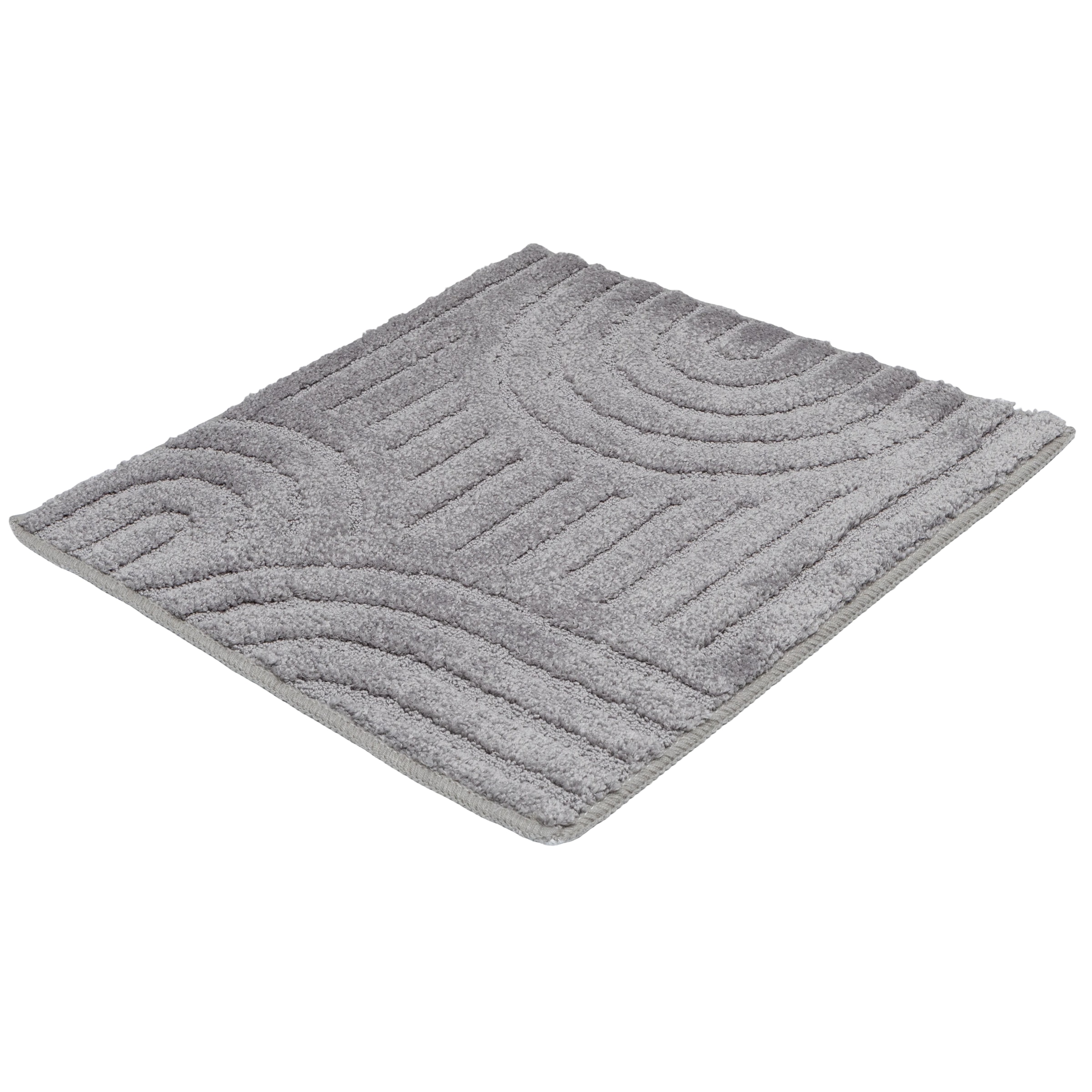 OTTO home Badematte »Zen, Badvorleger, Badezimmer Teppich, Duschvorleger« Höhe 10 mm rutschhemmend beschichtet fußbodenheizungsgeeignet | schnell trocknend Uni Farben, Hoch-Tief-Effekt, modernes Muster, Zen