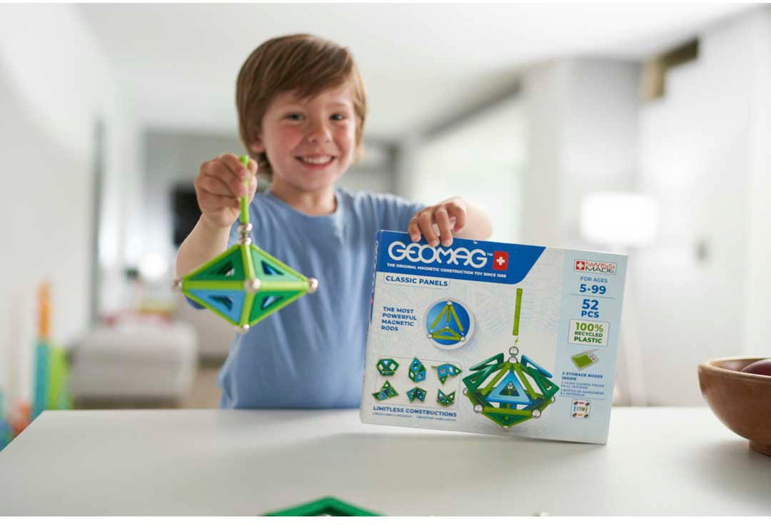 Geomag™ Magnetspielbausteine »GEOMAG™ Classic Panels, Recycled«, (52 St.), aus recyceltem Material; Made in Europe