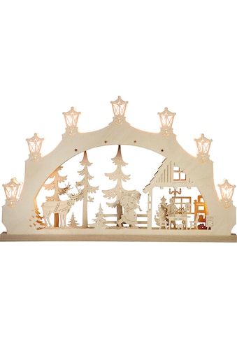 Weigla LED Schwibbogen »Weihnachtsabend, Weihnachtsdeko«, 7-flammig kaufen