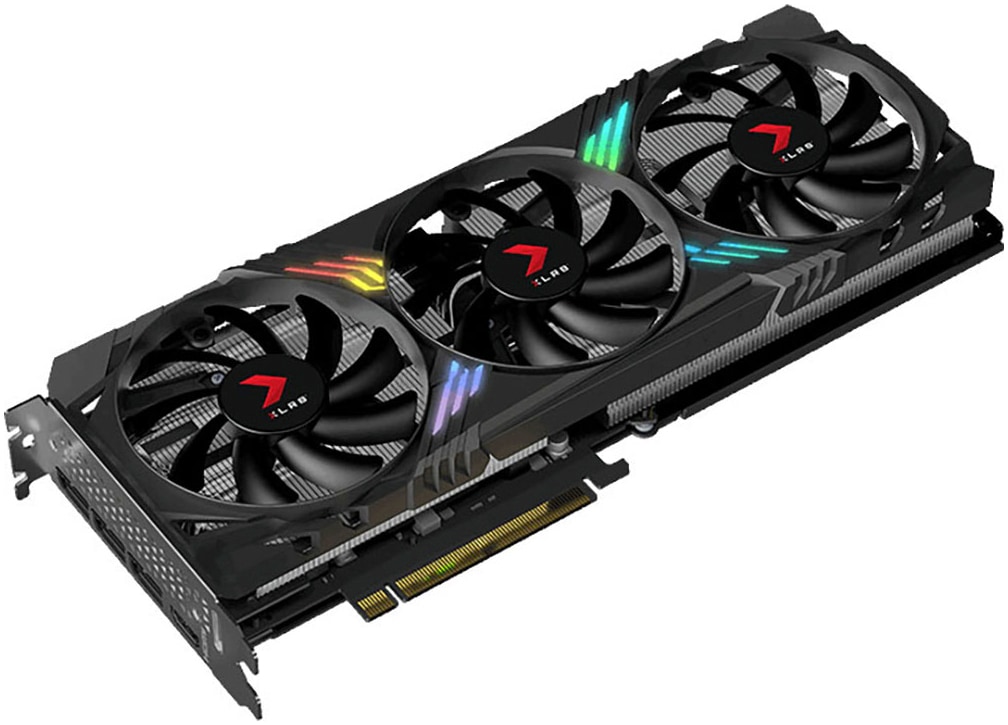 PNY Grafikkarte »GeForce RTX 4070 SUPER XLR8 Gaming VERTO EPIC-X RGB Overclocked Triple«, 12 GB, GDDR6X