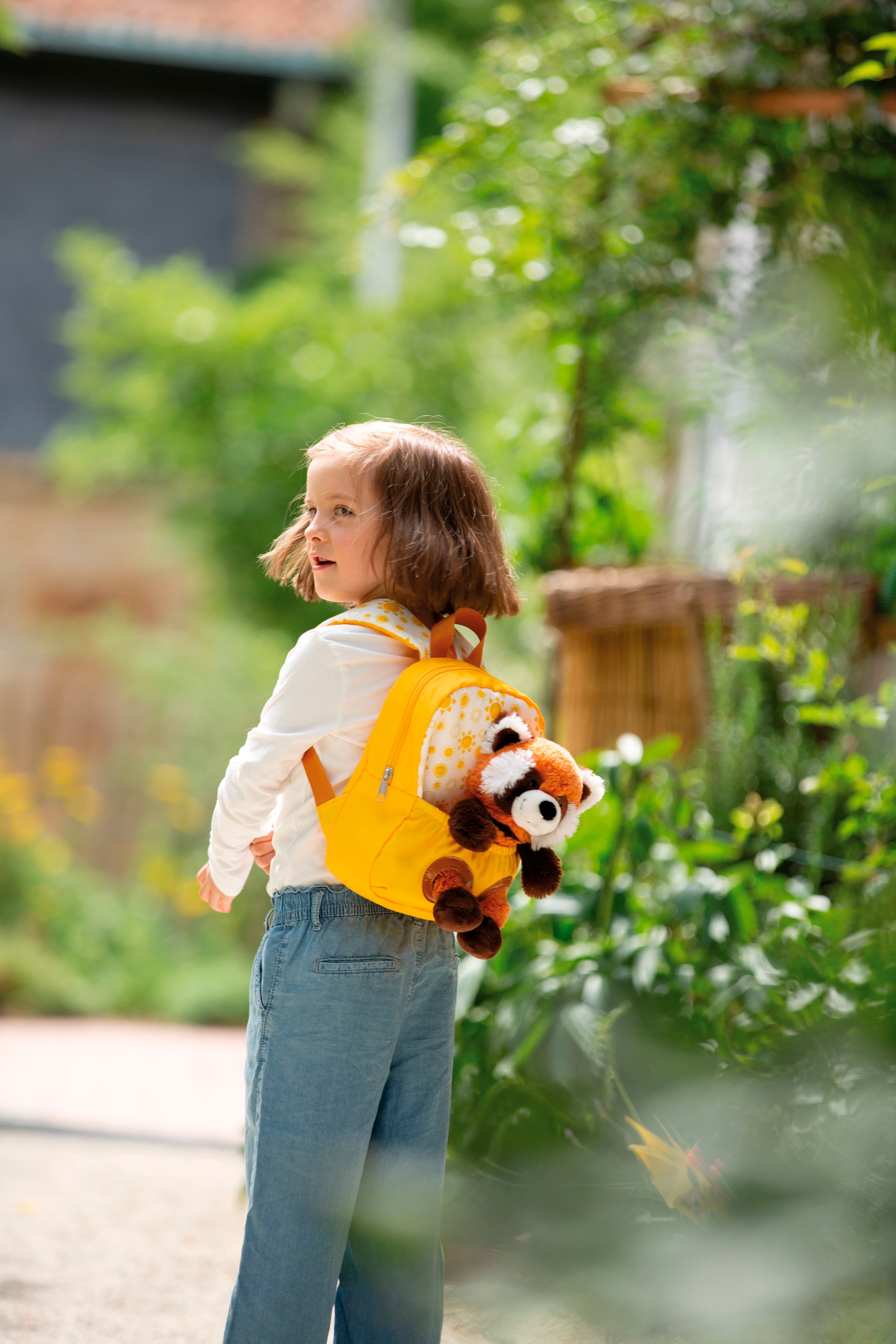 Nici Kinderrucksack »Travel Friends, Rucksack mit Plüsch Roter Panda, 25 cm«