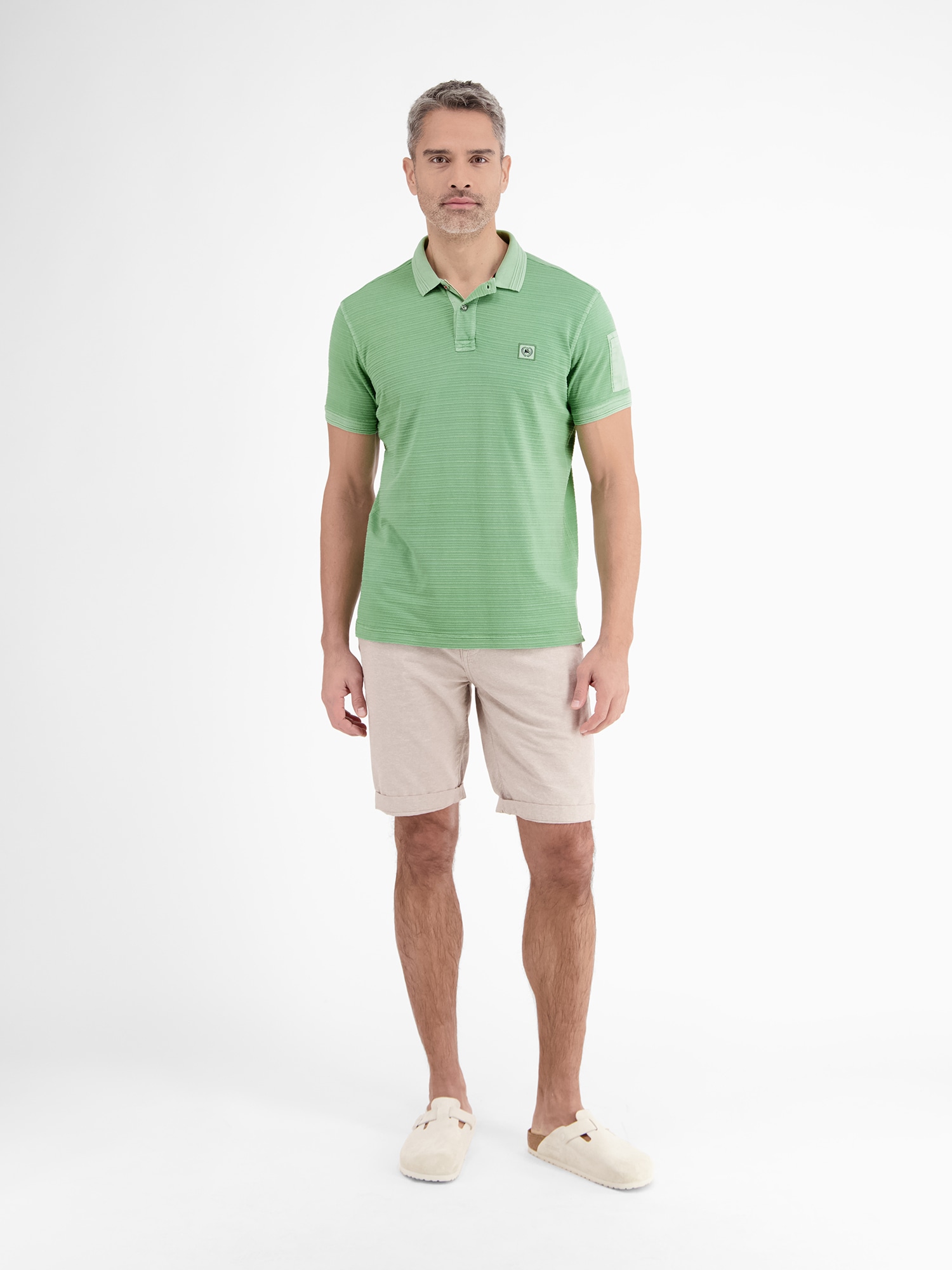LERROS Poloshirt »Tonal-gestreiftes Poloshirt für Herren«