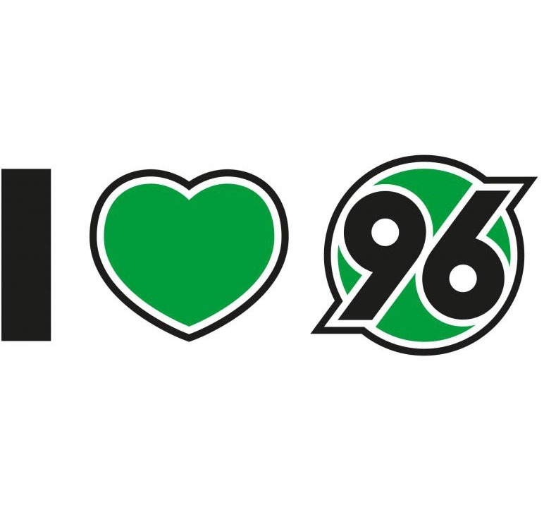 Wall-Art Wandtattoo »Hannover 96 Spruch I love 96«, (1 St.)