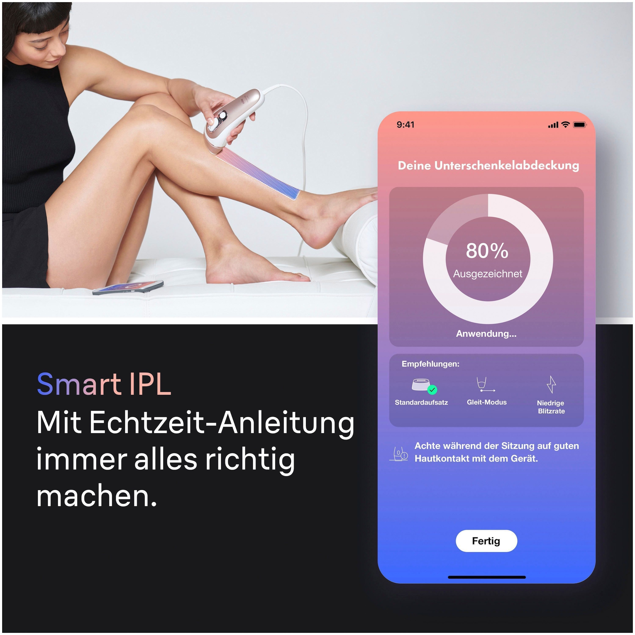 Braun IPL-Haarentferner »Smart Skin i·expert PL7147«, 2 Aufsätze für Gesicht & Körper, Venus Rasierer & Aufbewahrungstasche