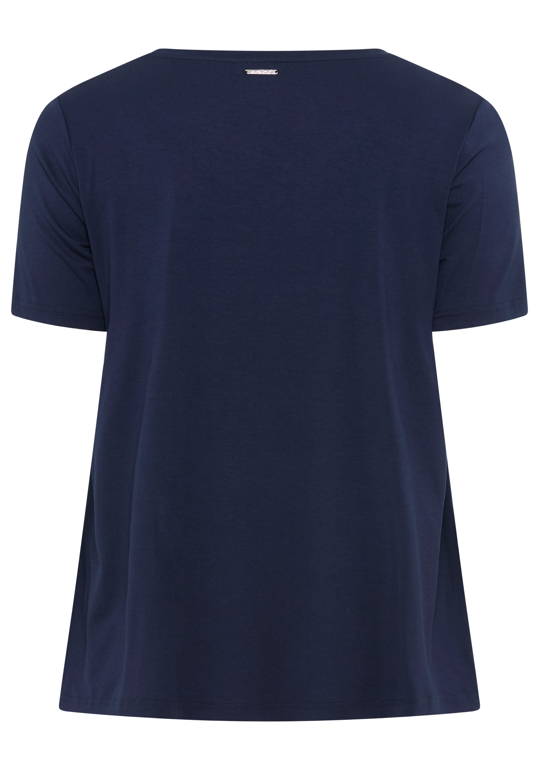 Laura Scott CURVE T-Shirt, mit V-Ausschnitt aus fließender Viskose - GROSSE GRÖSSE