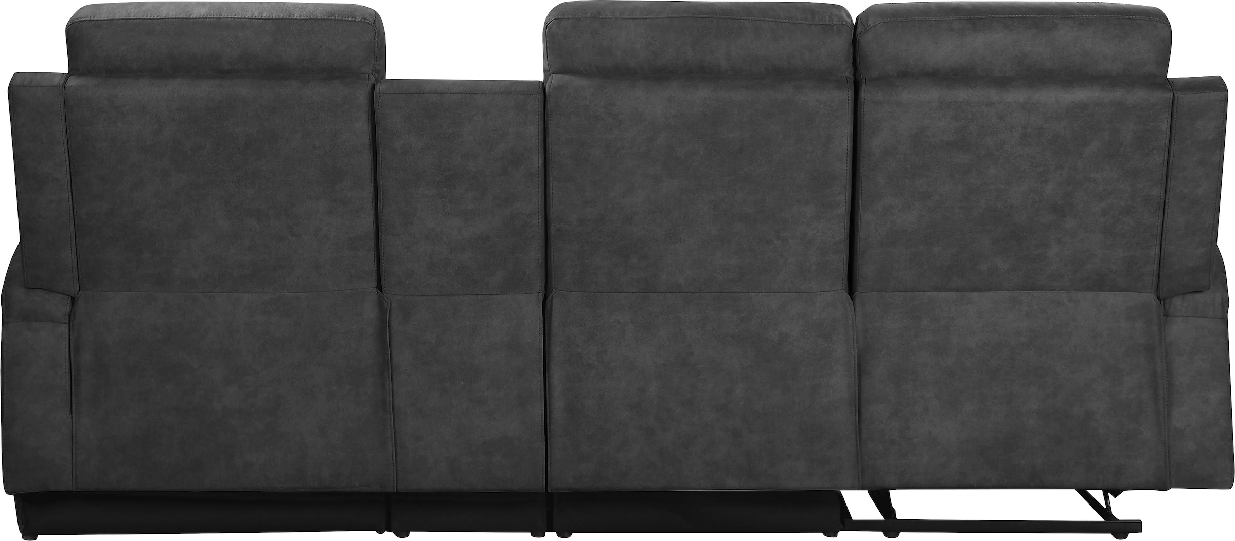 Home affaire Ecksofa »NAPORI Multimediasofa, 3er Kinosessel XXL, L-Form, 3 Bezugsstoffe«, Kinosofa mit Relaxfunktion, Getränkehalter, Staufach und Staukasten