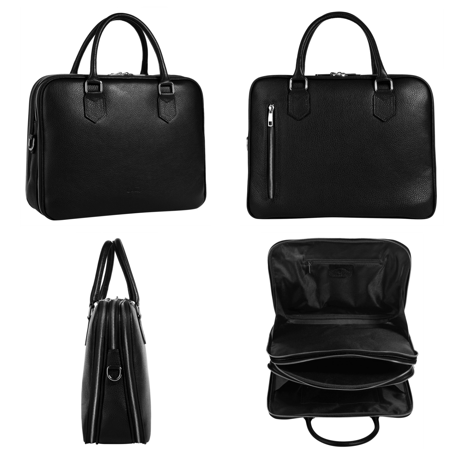 Cluty Aktentasche, echt Leder, Made in Italy
