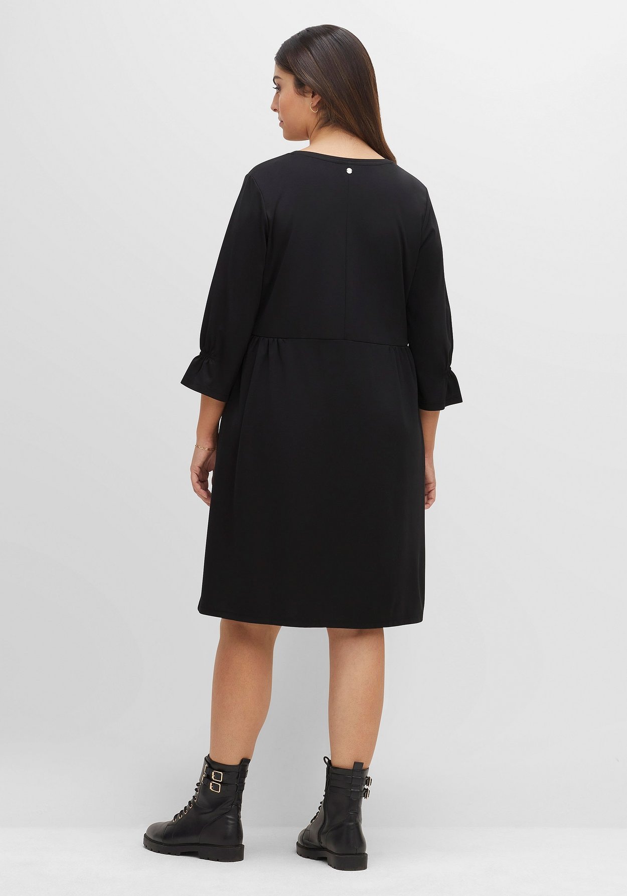 Sheego Shirtkleid »Shirtkleid mit gerafften 3/4-Ärmeln«