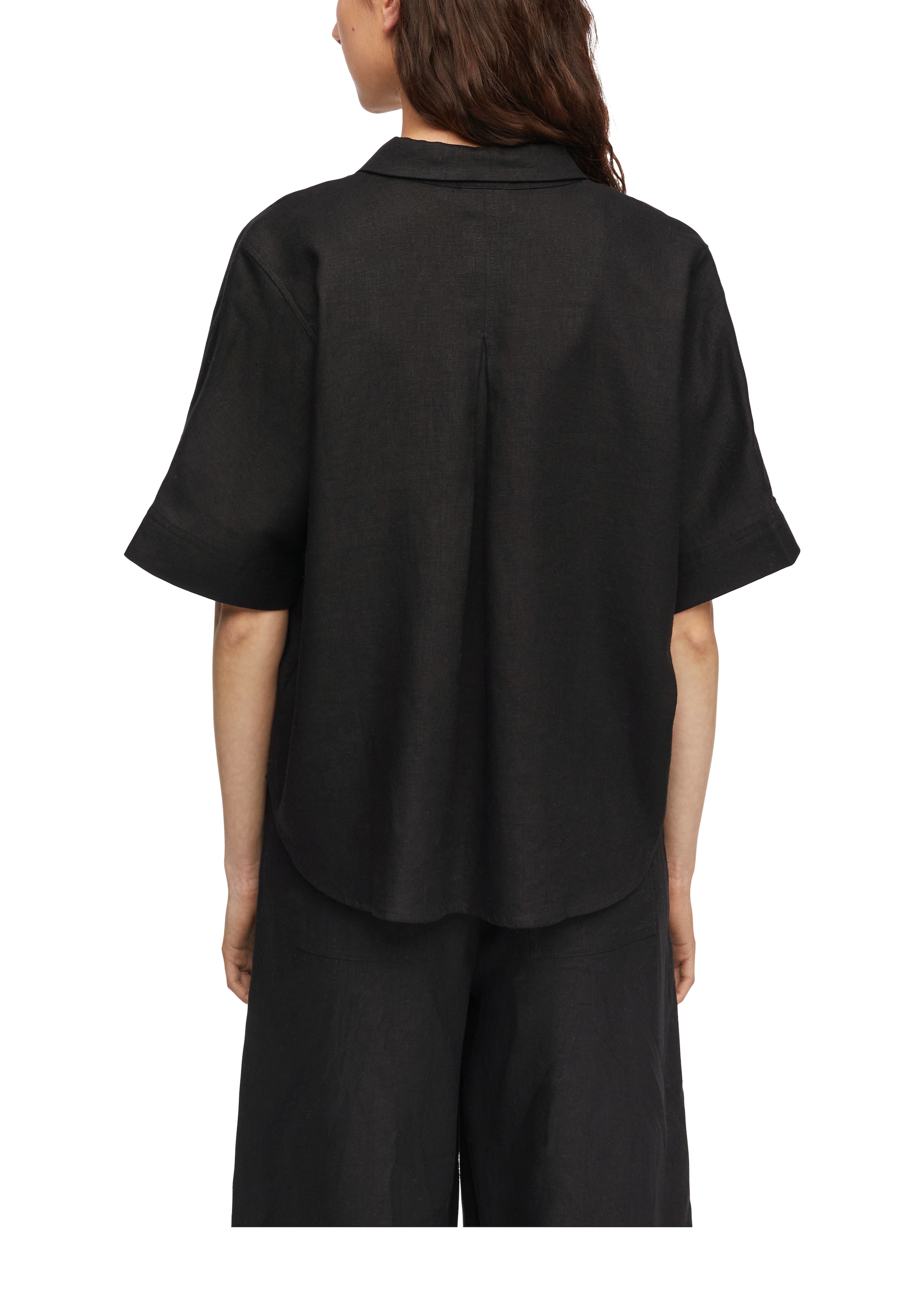 Comma Hemdbluse aus einem Leinenmix