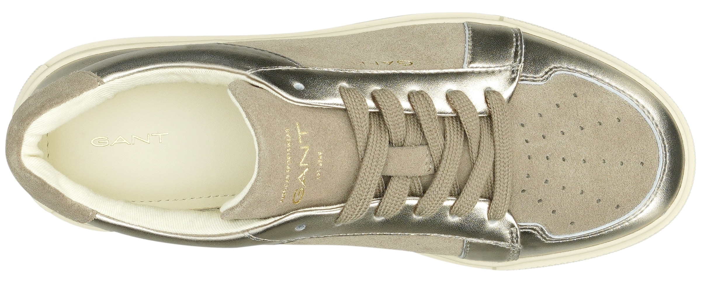 Gant Sneaker »Julice«, Freizeitschuh, Halbschuh, Schnürschuh mit gepolstertem Schaftrand